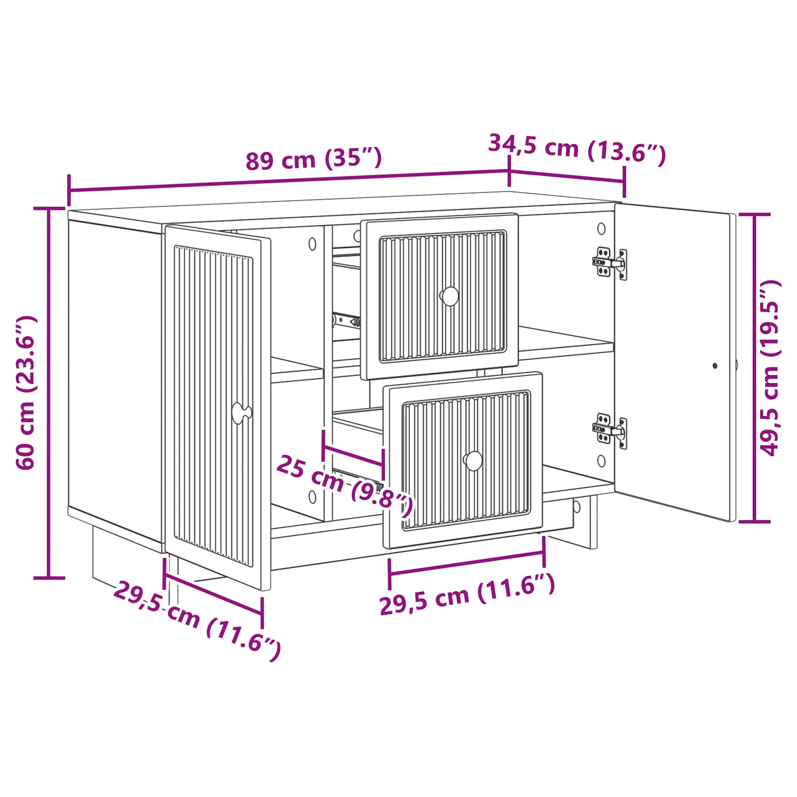 Kreveta Siva sonoma 89 x 34,5 x 60 cm Konstruirano drvo