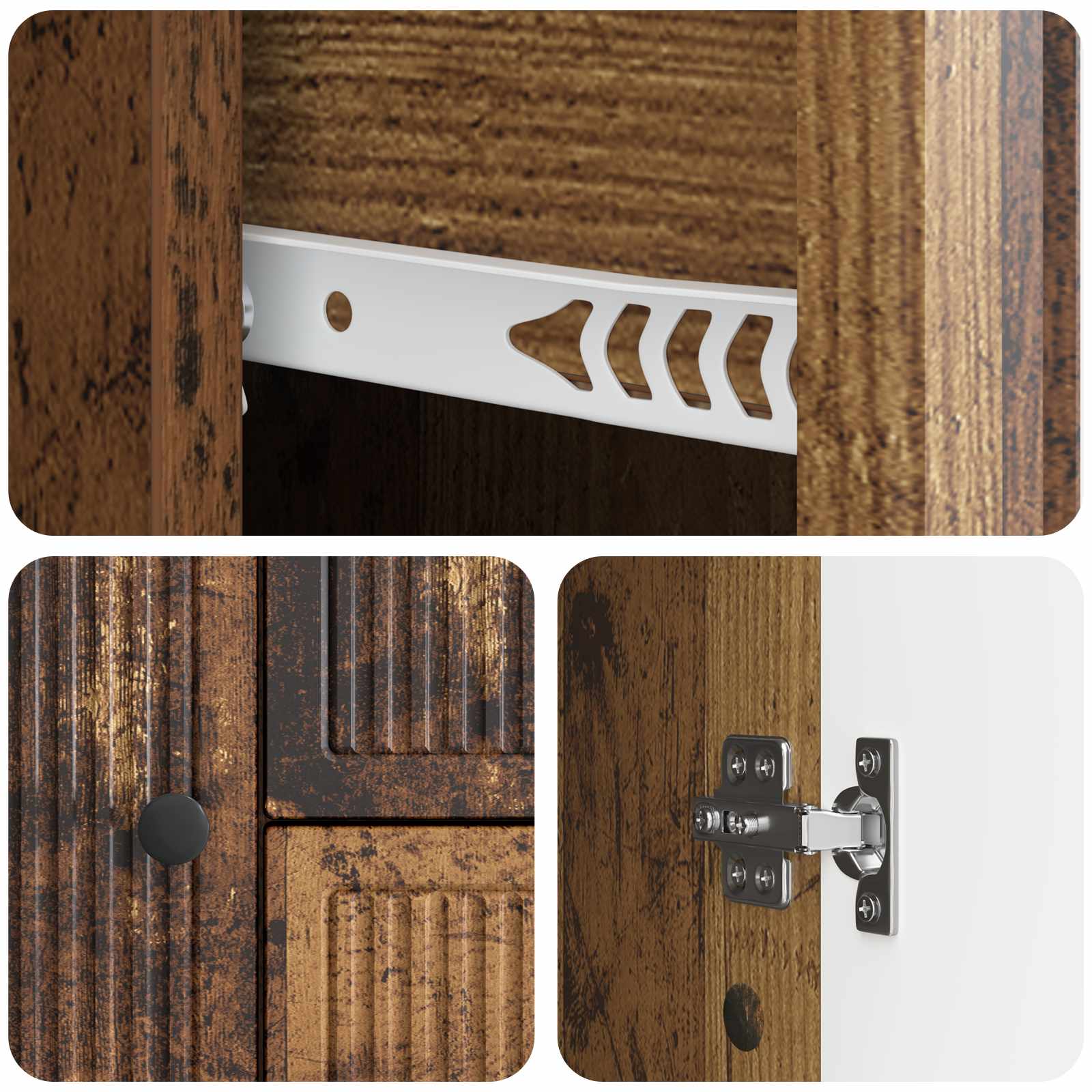 Kreveta Staro drvo 89 x 34,5 x 60 cm Konstruirano drvo
