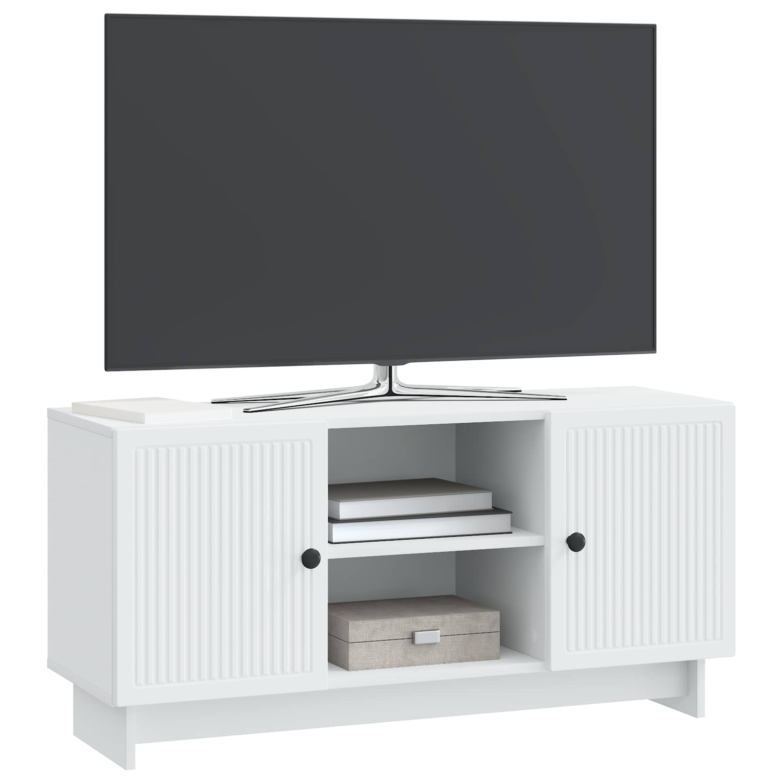 TV ormar 102 x 34,5 x 50 cm Bijela Konstruirano drvo