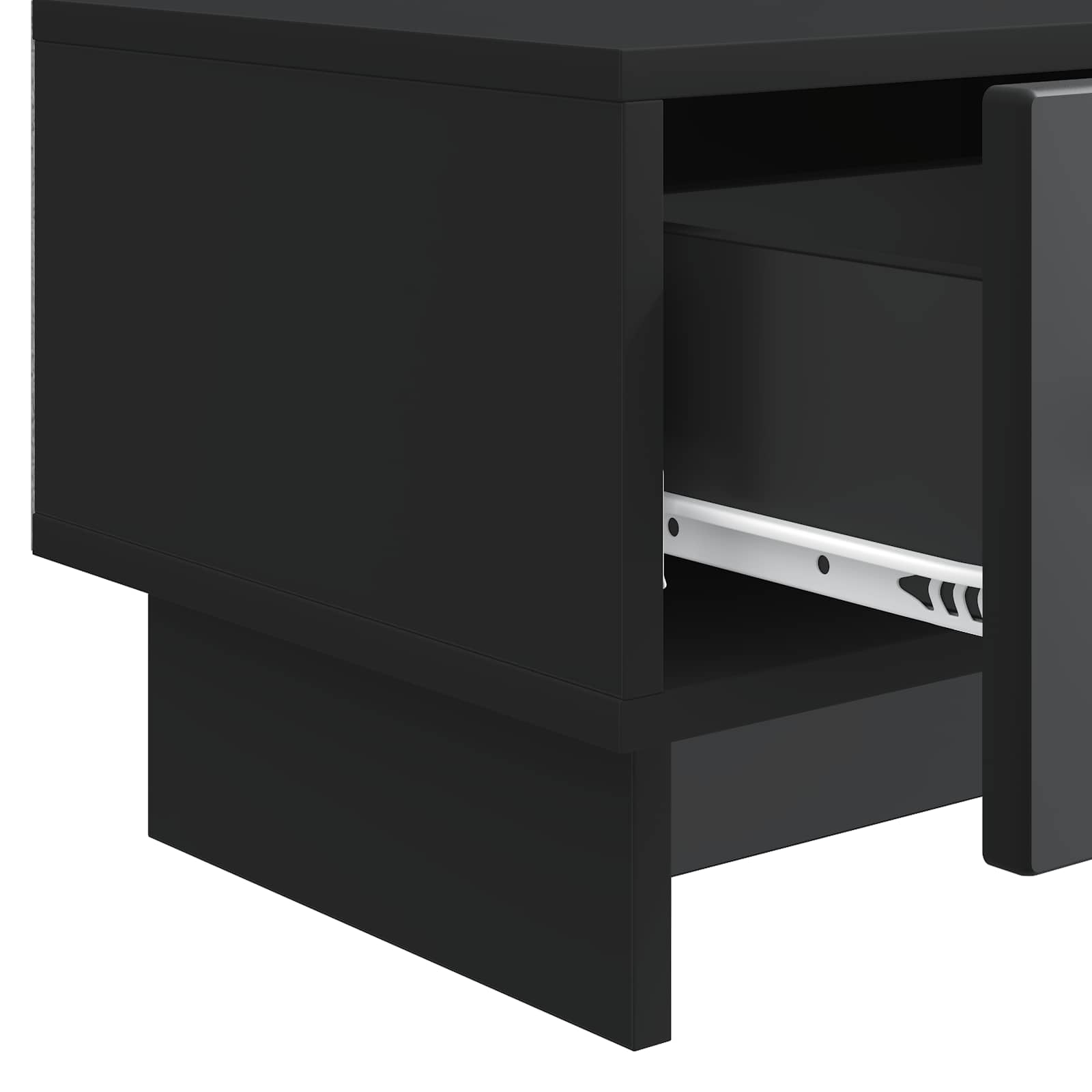 TV ormar s ladicama Crna 147 x 34,5 x 30 cm Konstruirano drvo