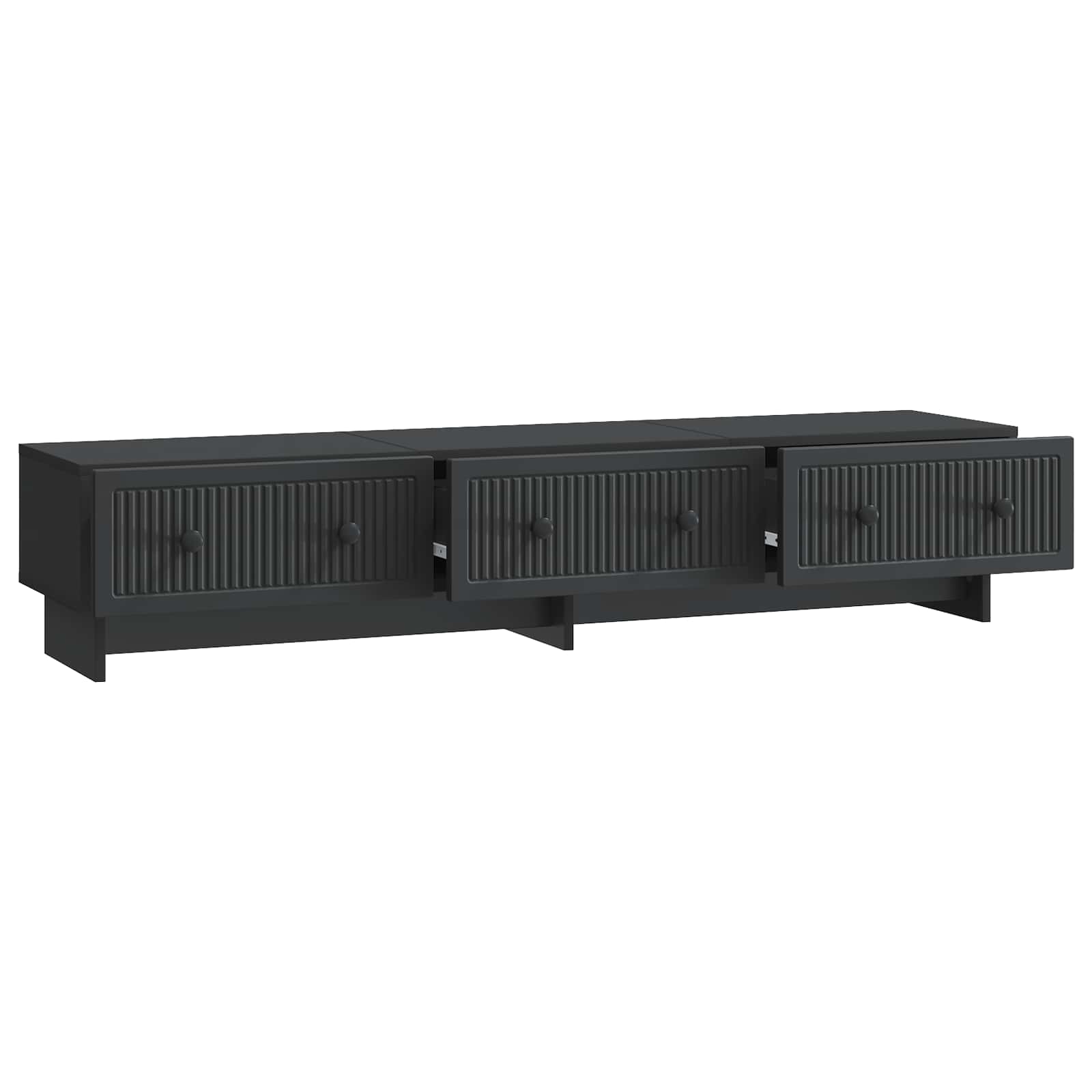 TV ormar s ladicama Crna 147 x 34,5 x 30 cm Konstruirano drvo