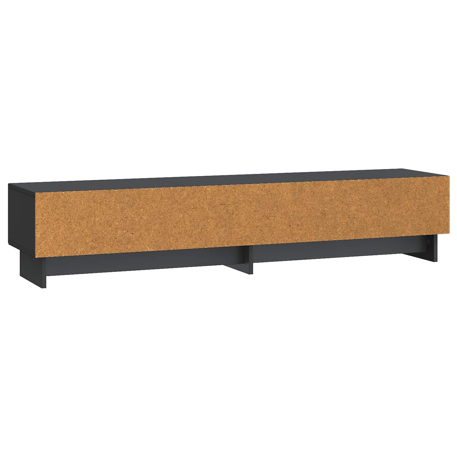TV ormar s ladicama Crna 147 x 34,5 x 30 cm Konstruirano drvo