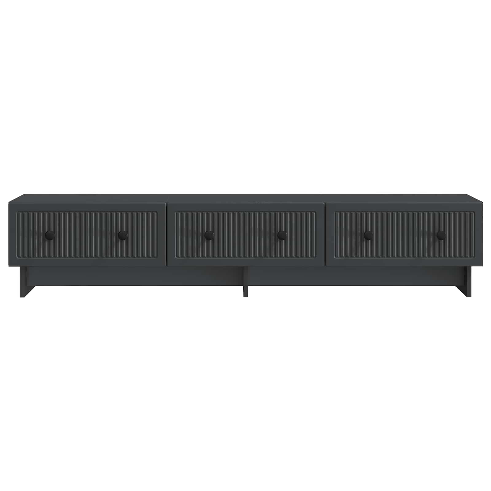 TV ormar s ladicama Crna 147 x 34,5 x 30 cm Konstruirano drvo