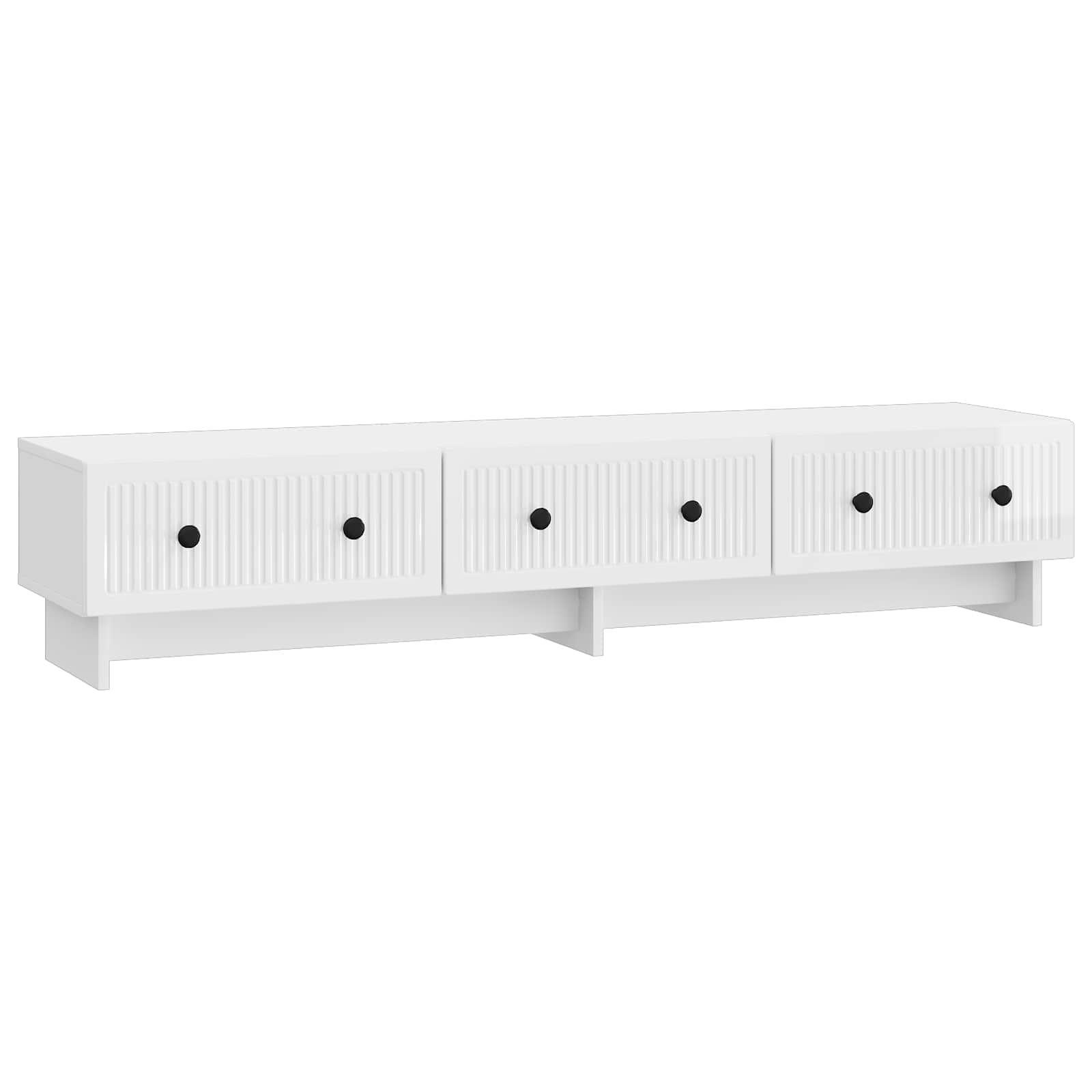 TV ormar s ladicama Bijela visokog sjaja 147 x 34,5 x 30 cm