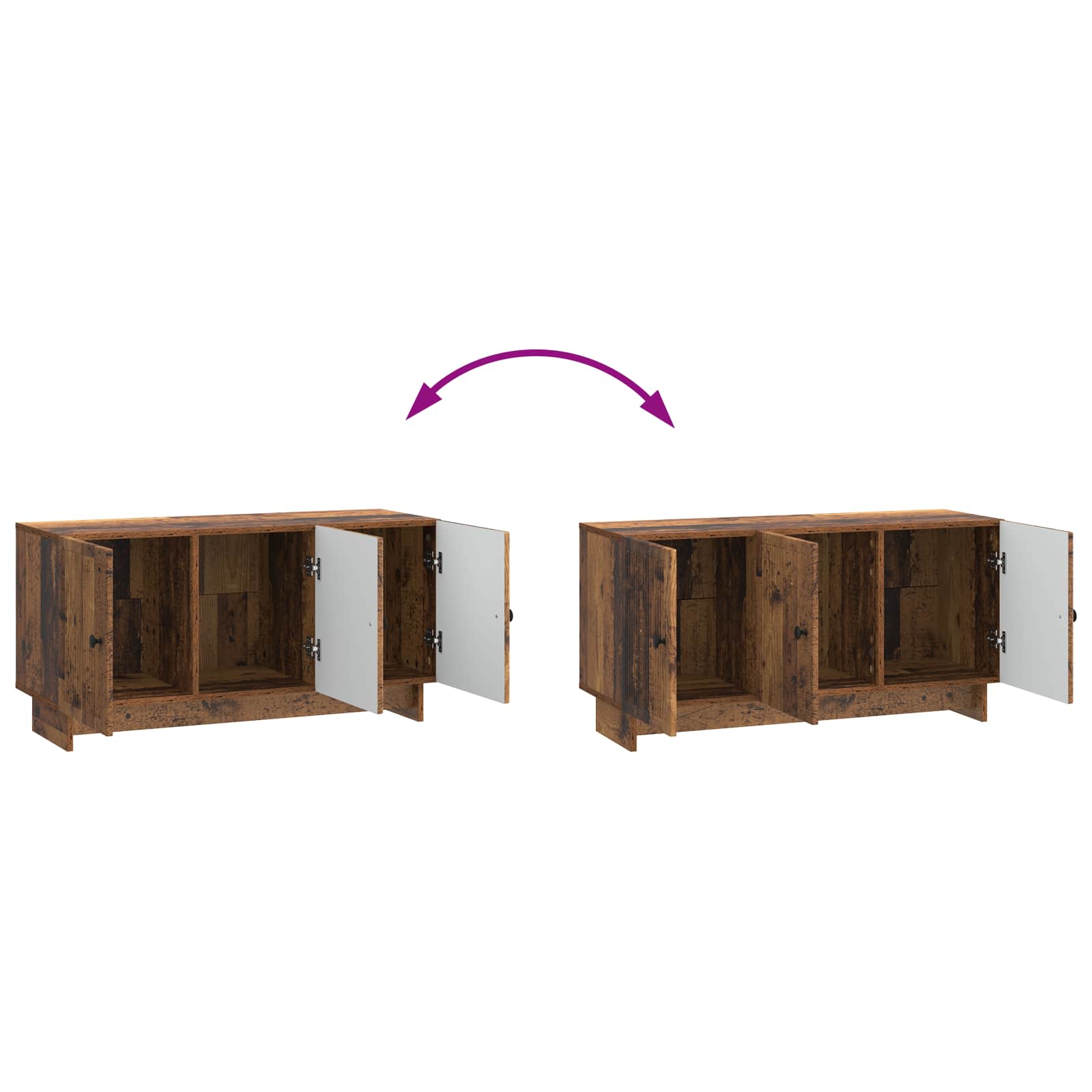 TV ormar Staro drvo 99 x 34,5 x 50 cm Konstruirano drvo