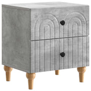 Noćni ormar Betonska siva 43 x 34,5 x 48 cm Konstruirano drvo