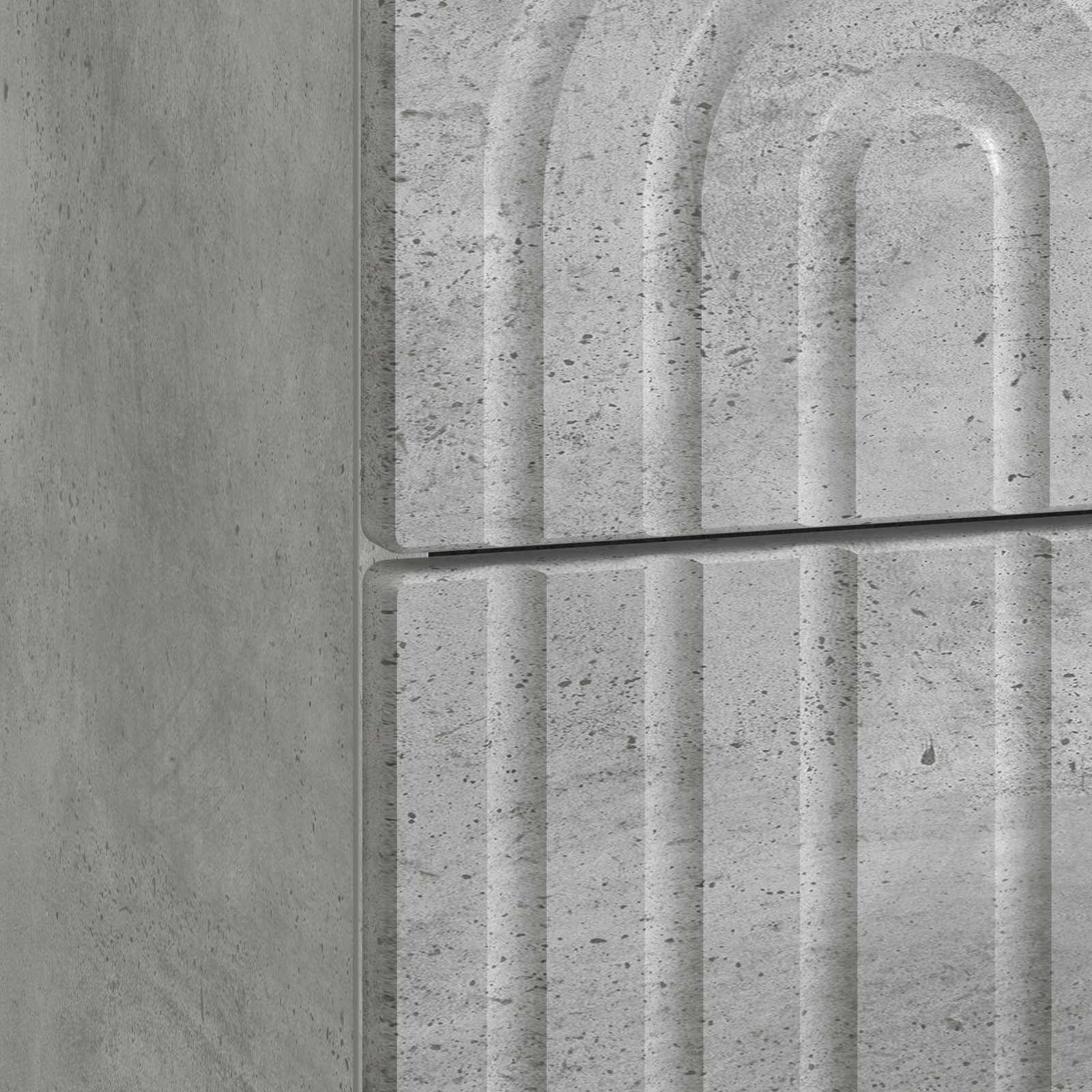 Noćni ormar s ladicama 2 pcs Betonska siva 43 x 34,5 x 48 cm