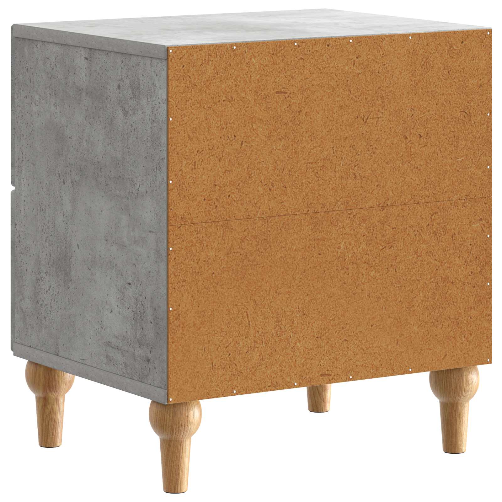 Noćni ormar s ladicama 2 pcs Betonska siva 43 x 34,5 x 48 cm