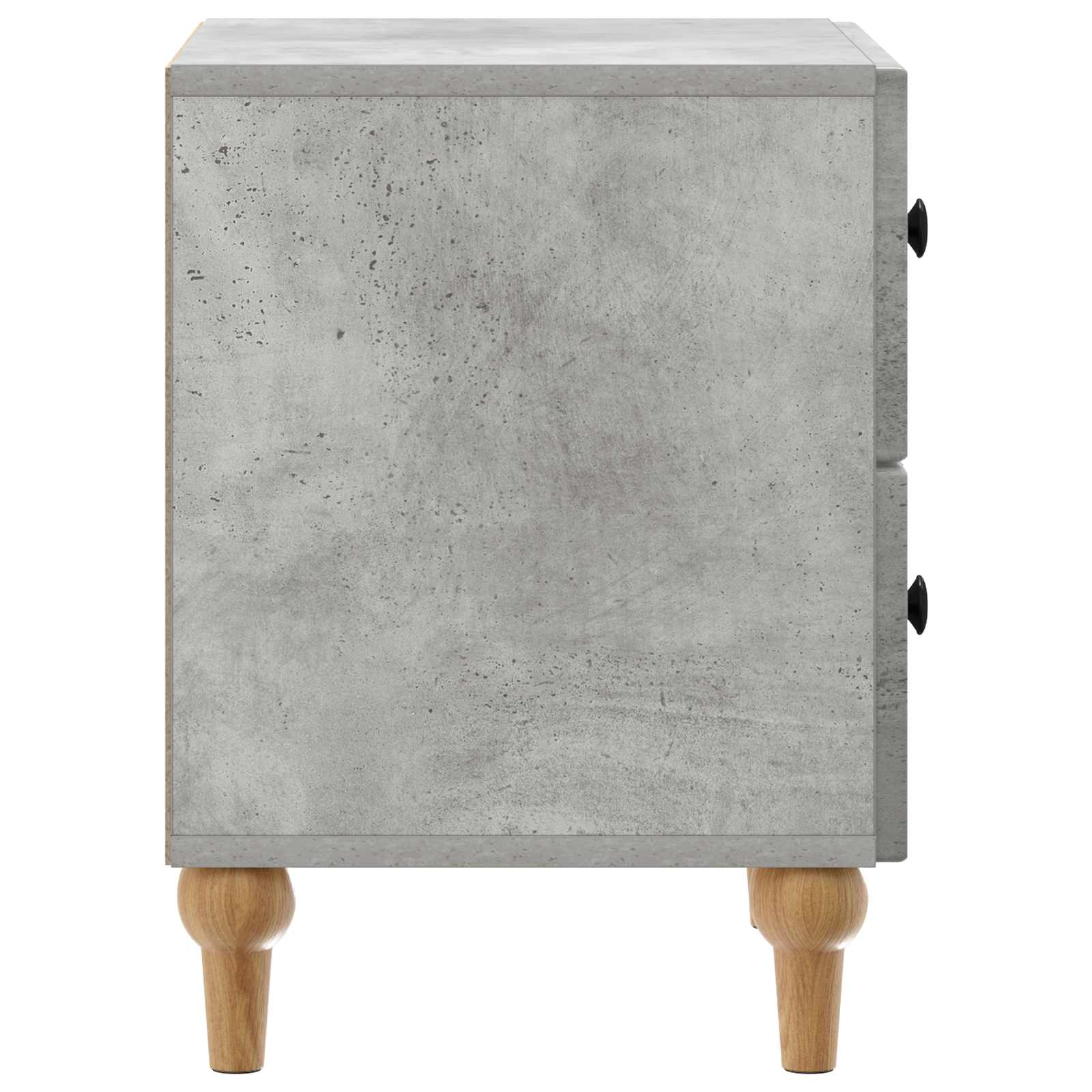 Noćni ormar s ladicama 2 pcs Betonska siva 43 x 34,5 x 48 cm