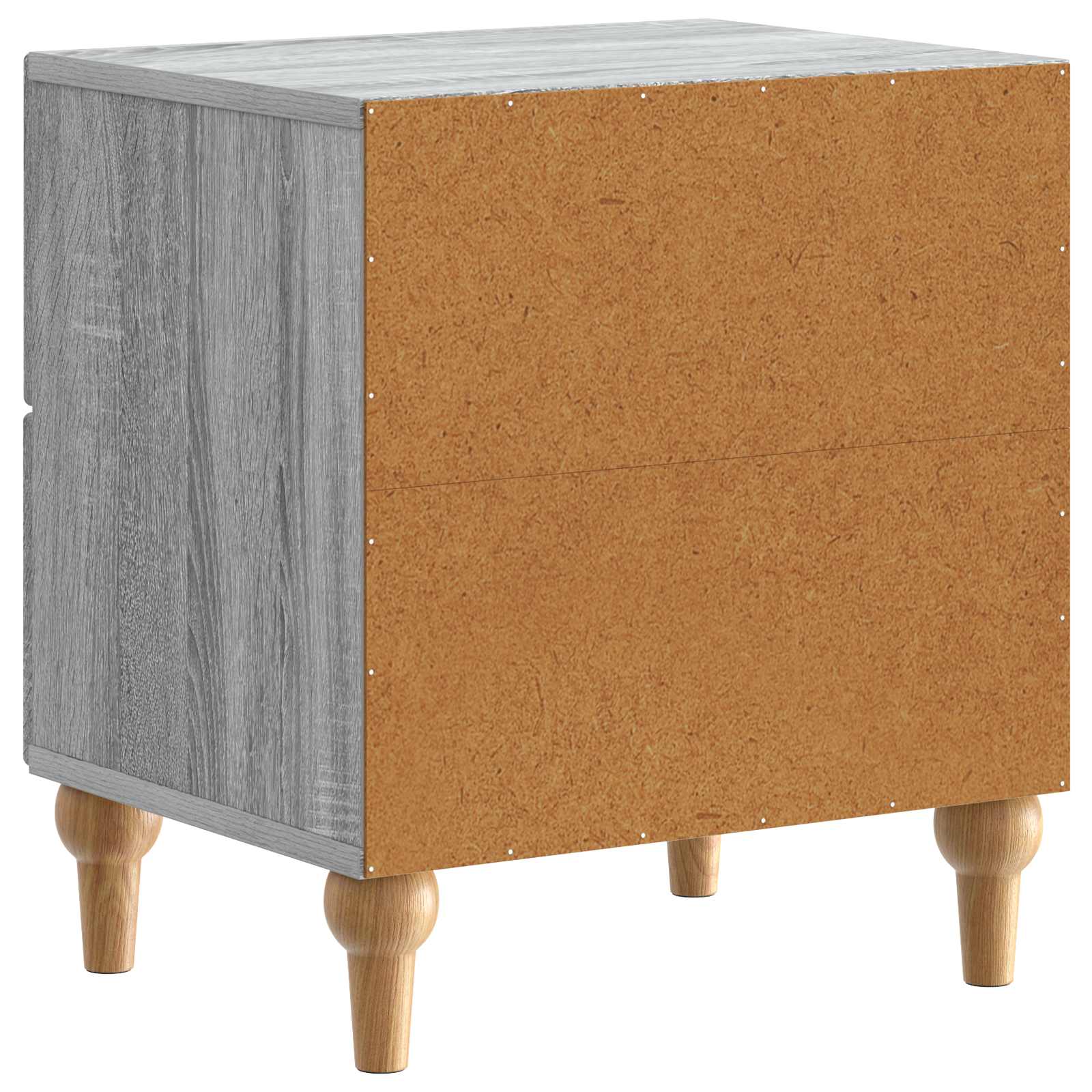 Noćni ormar s ladicama 2 pcs Siva sonoma 43 x 34,5 x 48 cm
