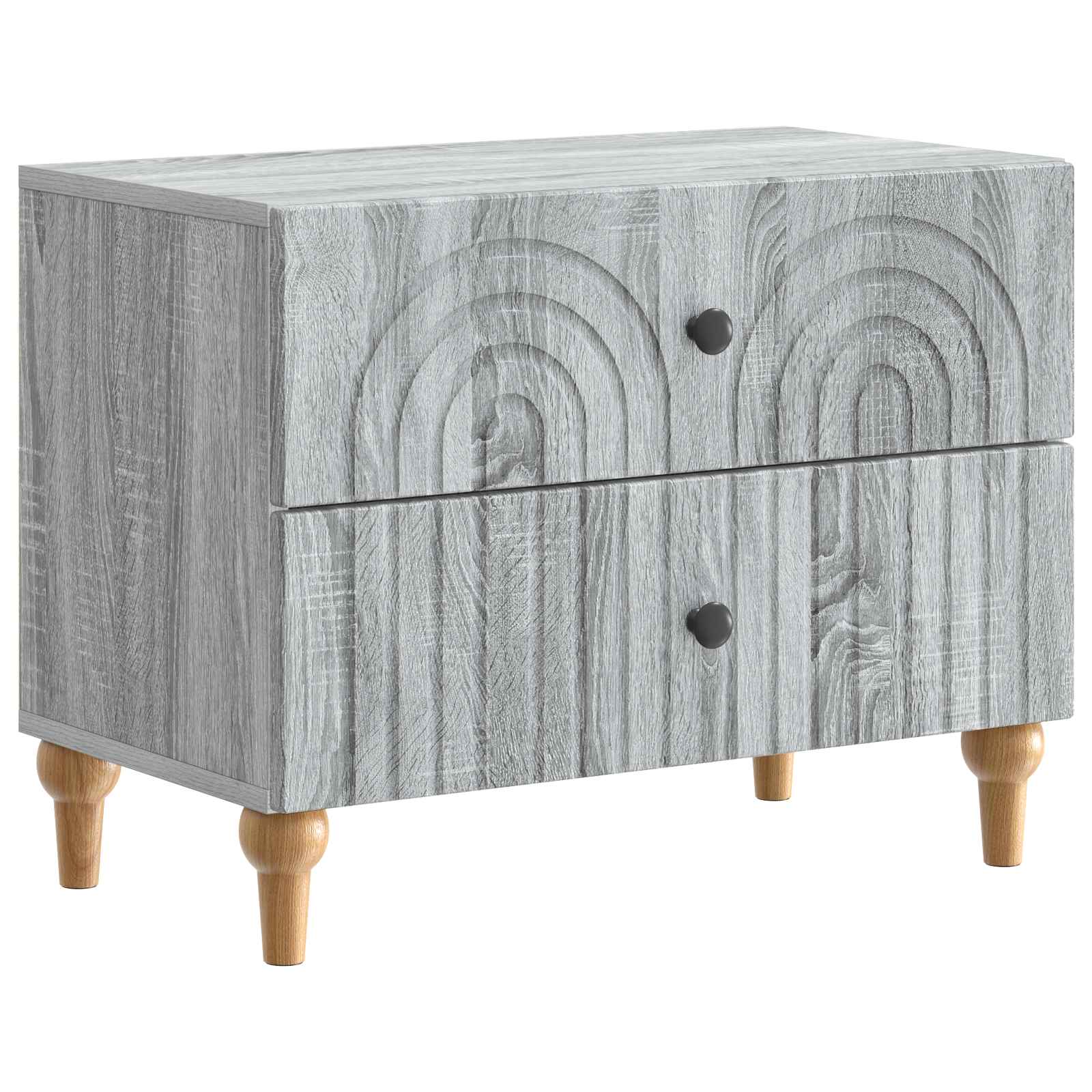 Noćni ormar Siva sonoma 62 x 34,5 x 48 cm Konstruirano drvo