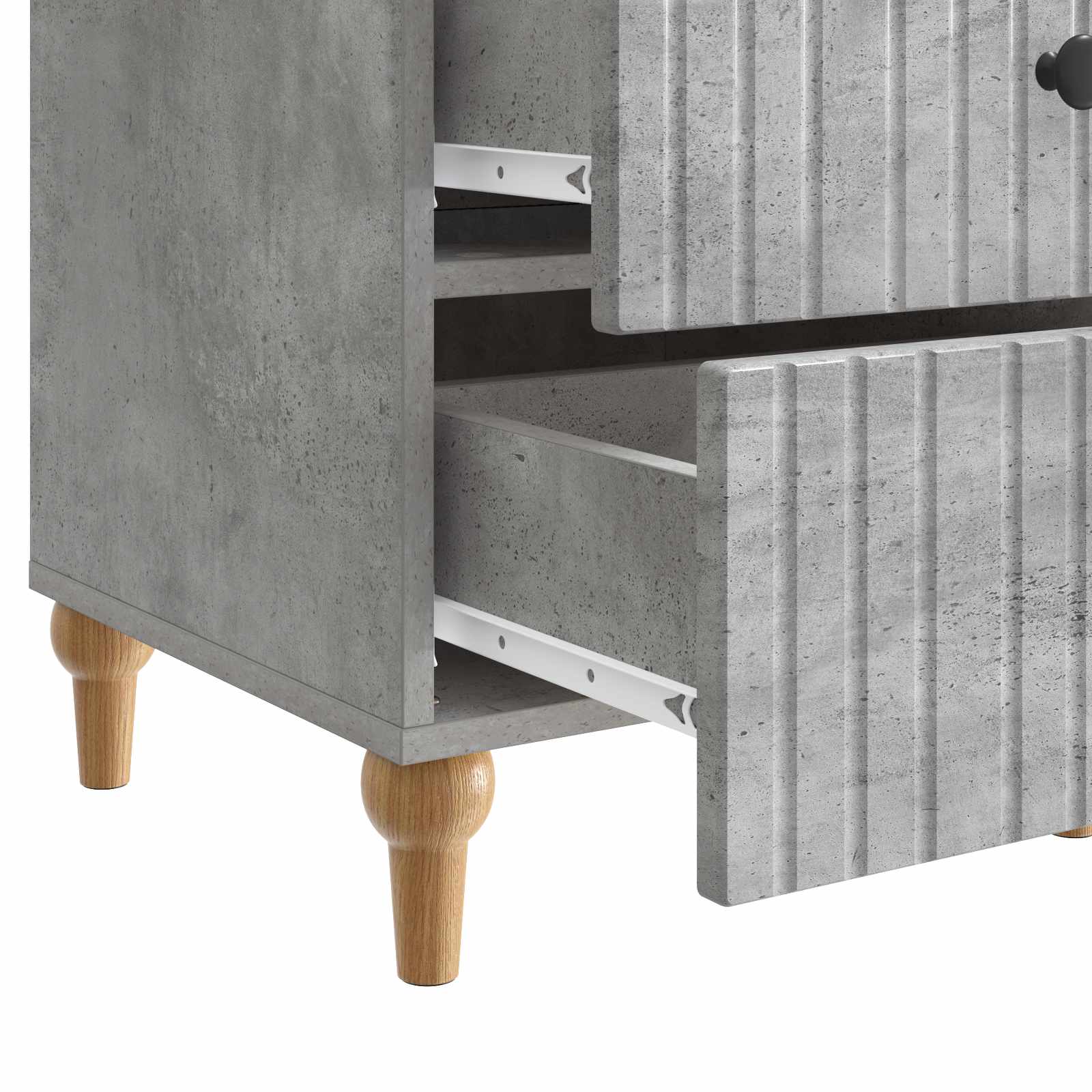 Noćni ormar Betonska siva 43x 41 x 66,5 cm Konstruirano drvo