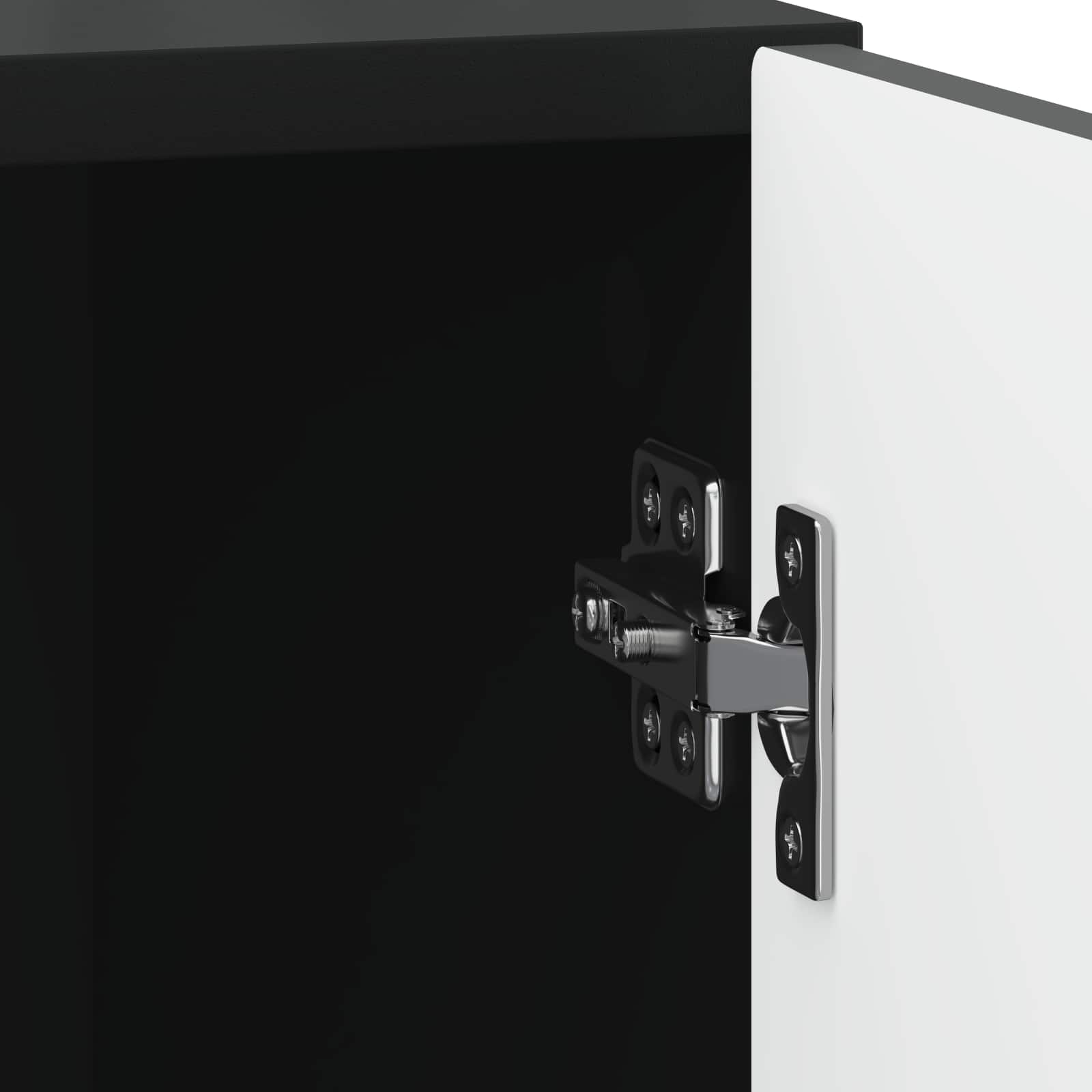 Noćni ormar 2 pcs Crna 43 x 34,5 x 50 cm Konstruirano drvo