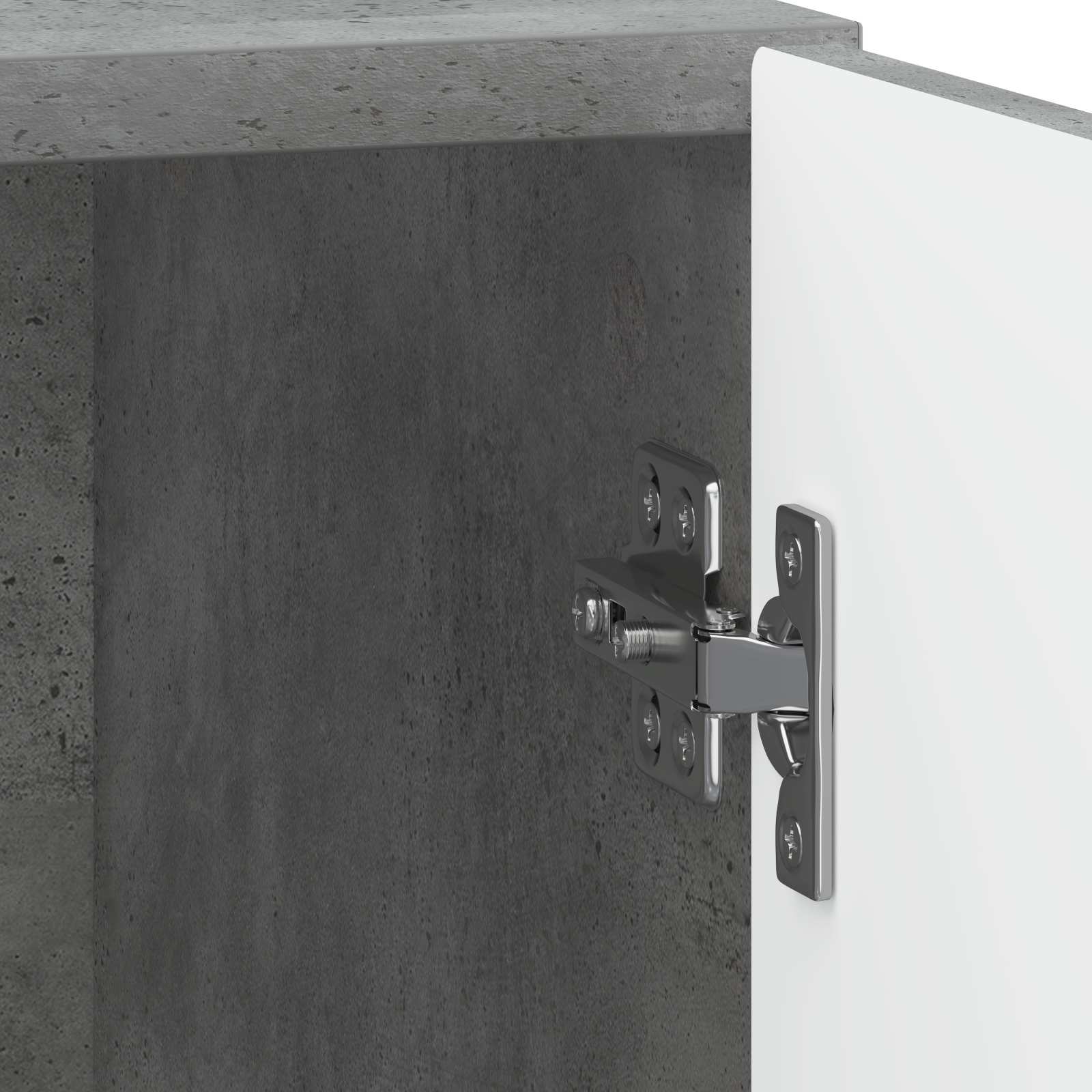Noćni ormar 2 pcs Betonska siva 43 x 34,5 x 50 cm