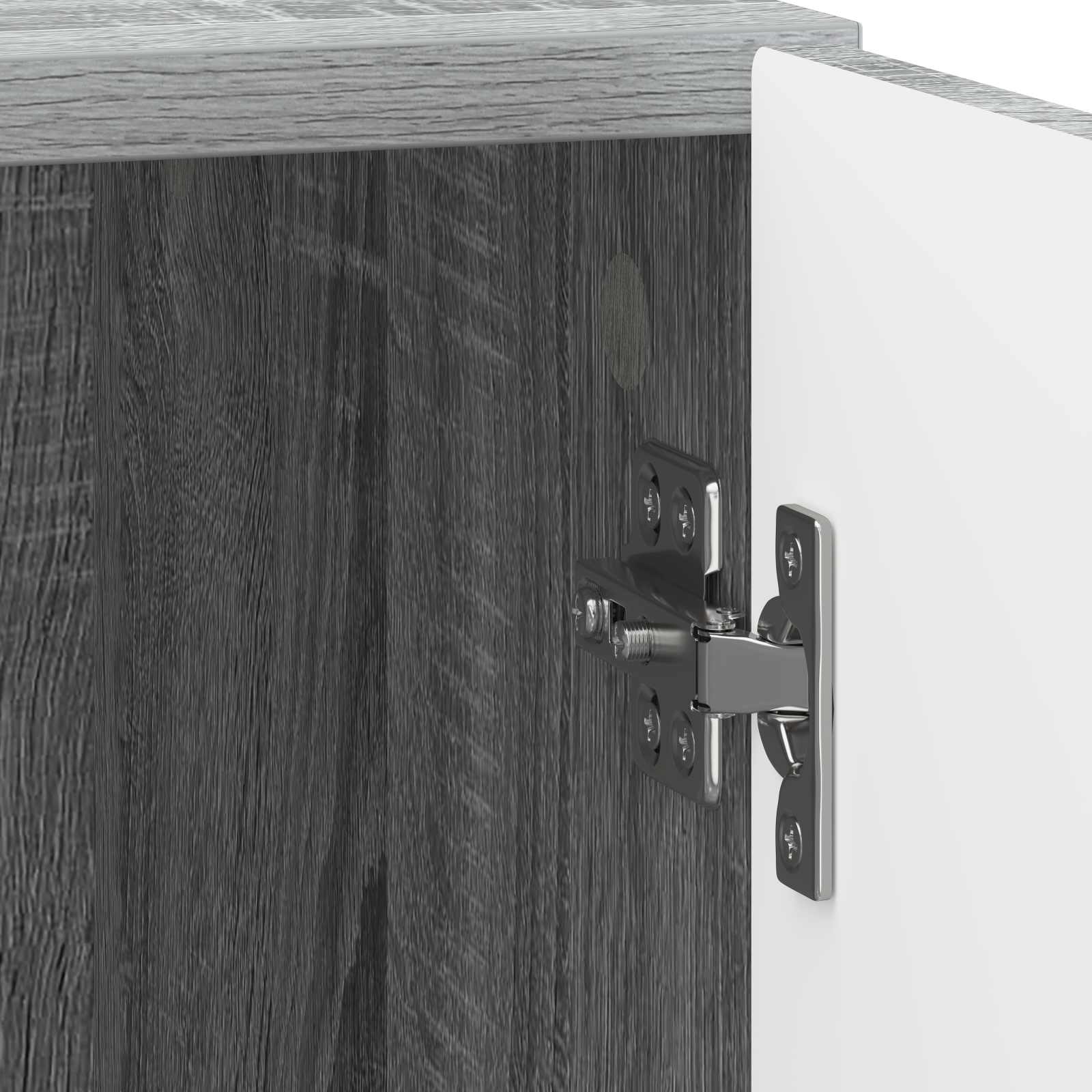 Noćni ormar 2 pcs Siva sonoma 43 x 34,5 x 50 cm