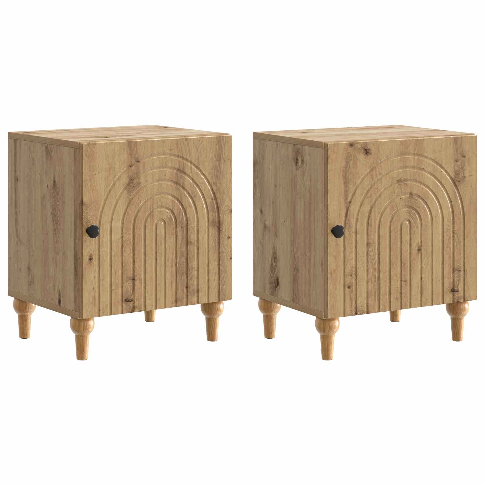 Noćni ormar 2 pcs Hrast artisan 43 x 34,5 x 50 cm