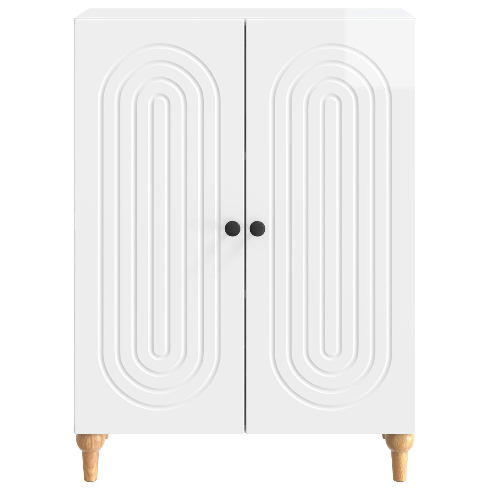 Kreveta Bijela visokog sjaja 66 x 34,5 x 90 cm