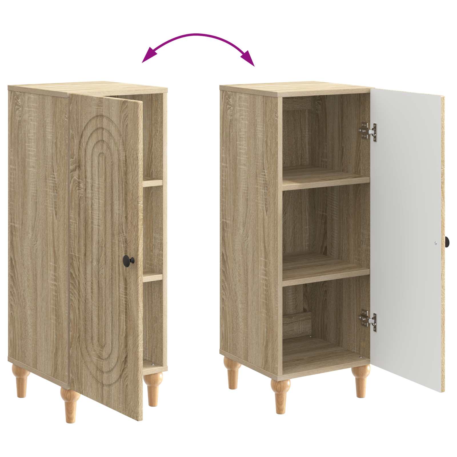 Kreveta Hrast sonoma 33 x 34,5 x 90 cm Konstruirano drvo