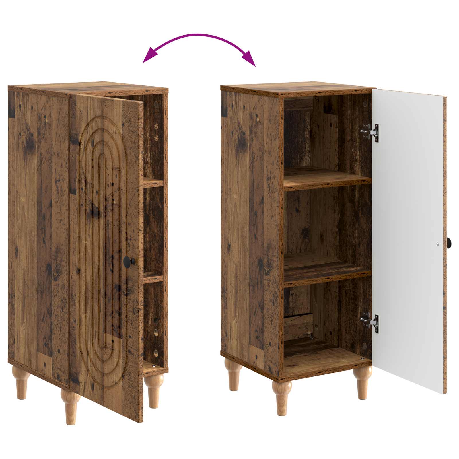 Kreveta Staro drvo 33 x 34,5 x 90 cm Konstruirano drvo