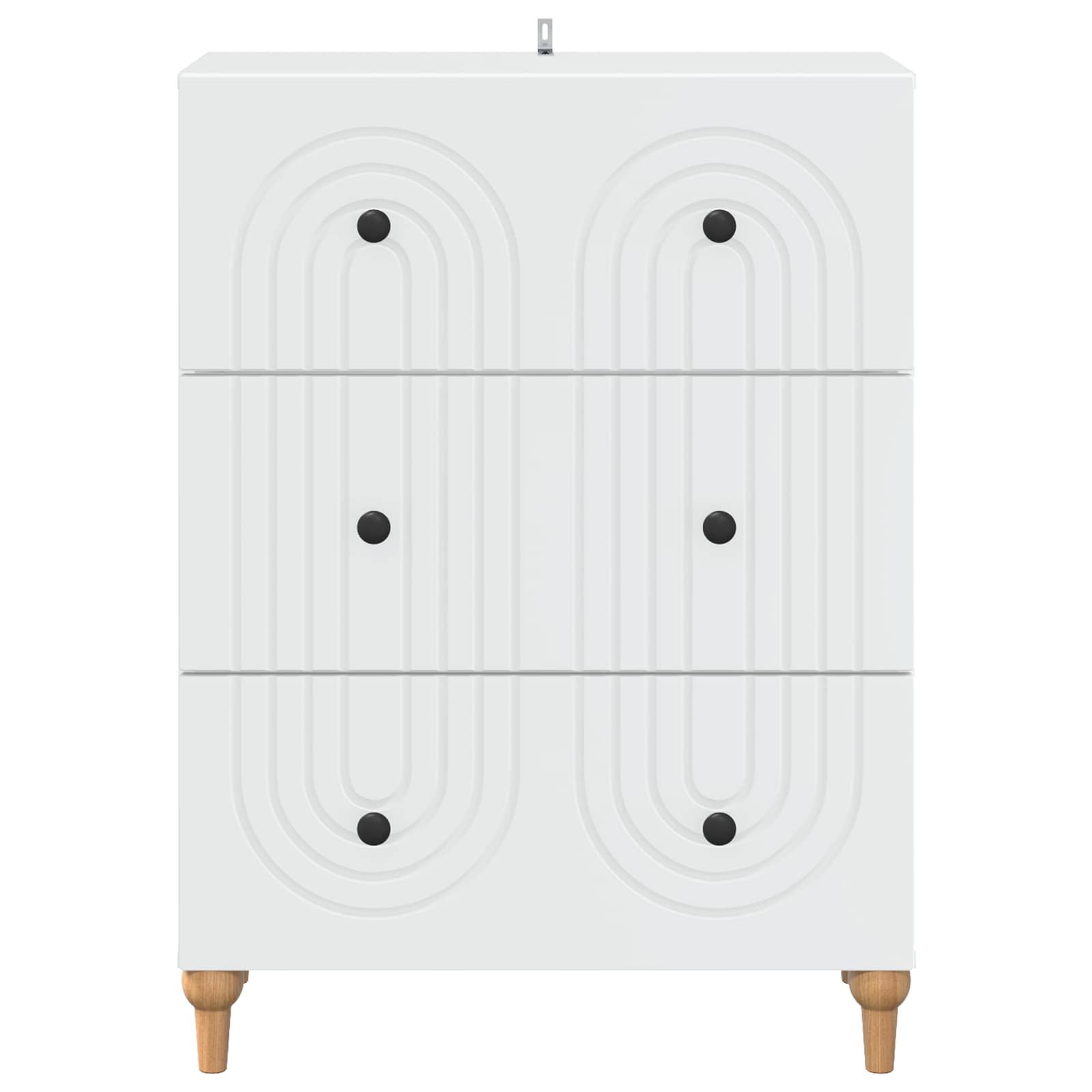 Ormar s ladicama Bijela 66 x 34,5 x 90 cm Konstruirano drvo