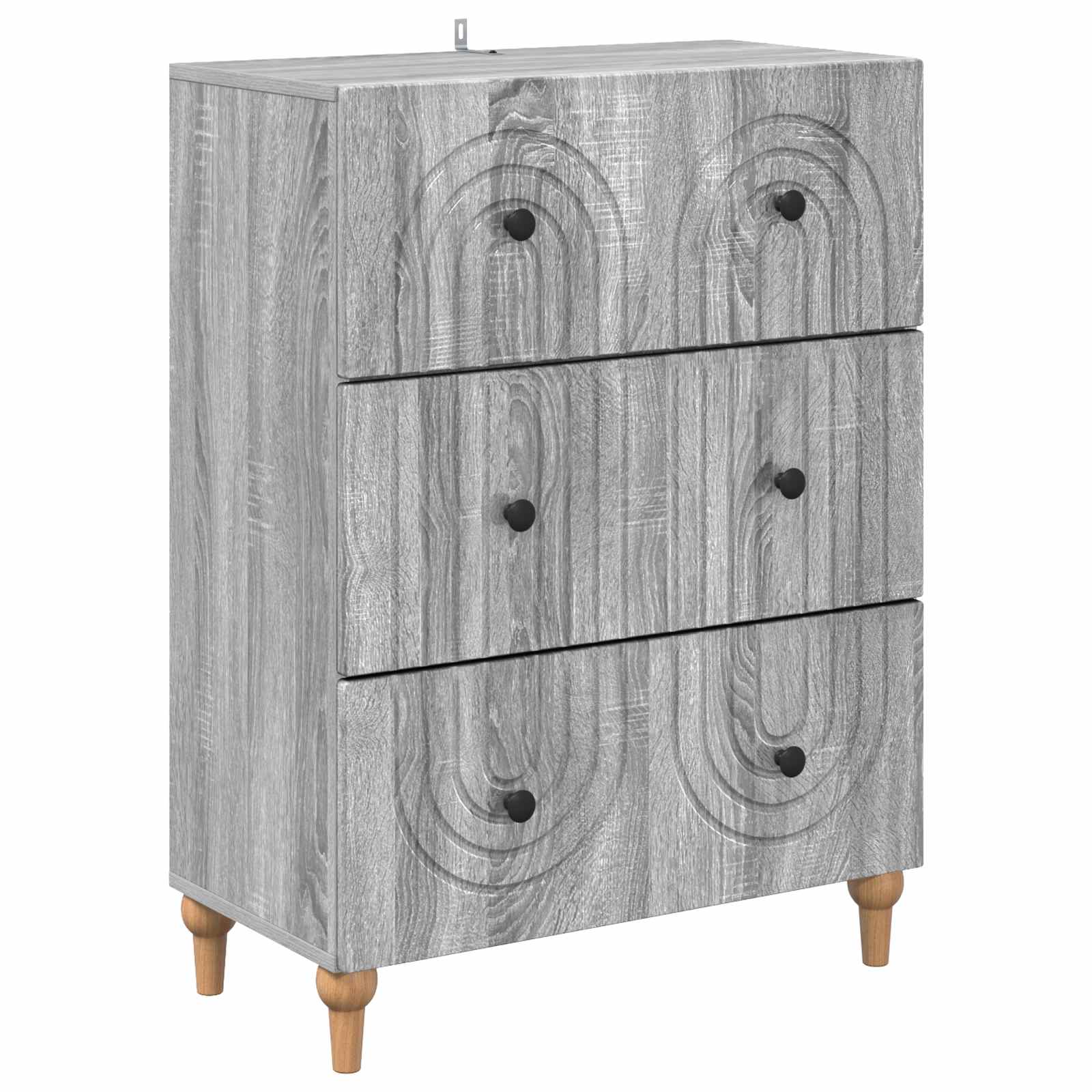 Ormar s ladicama Siva sonoma 66 x 34,5 x 90 cm