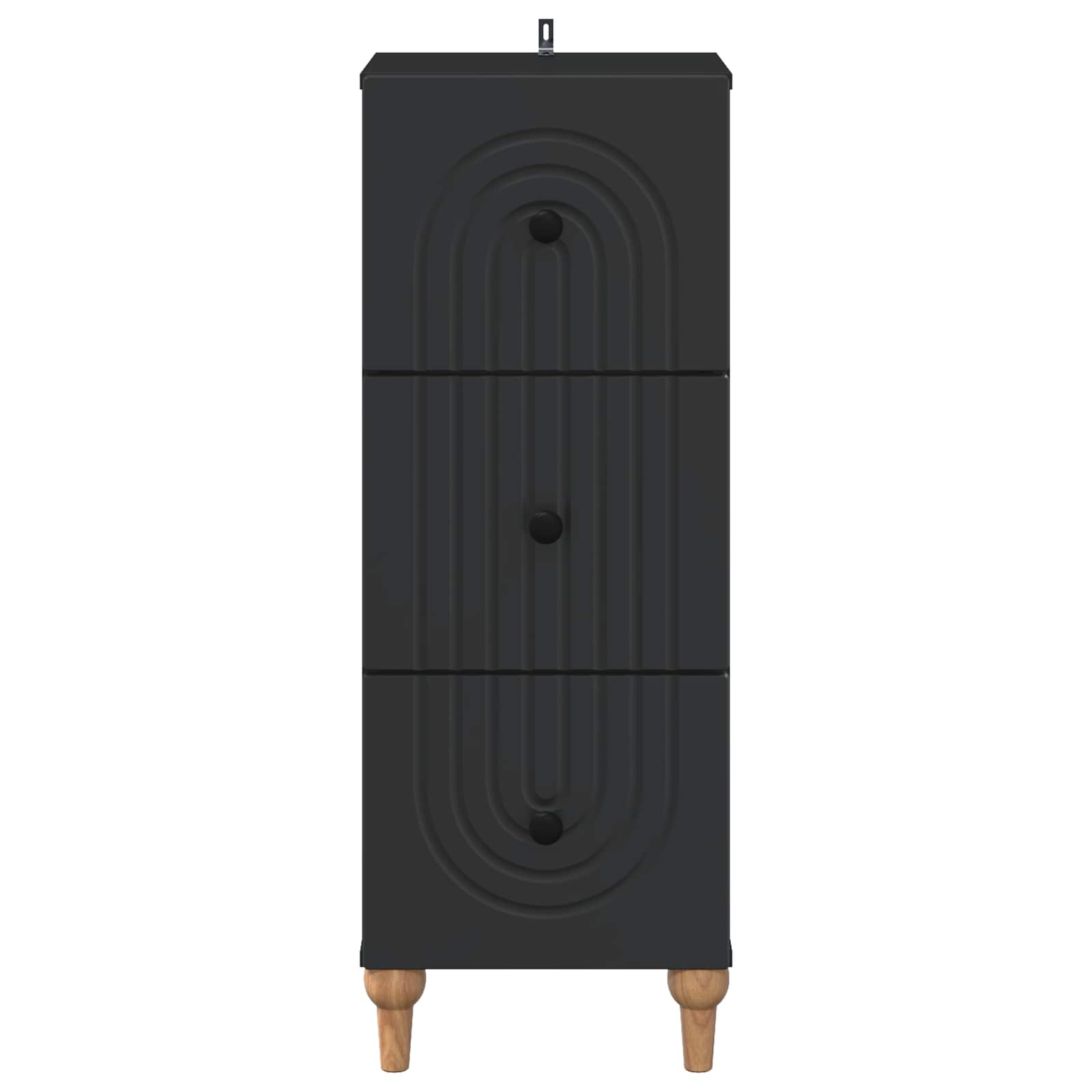 Ormar s ladicama Crna 33 x 34,5 x 90 cm Konstruirano drvo