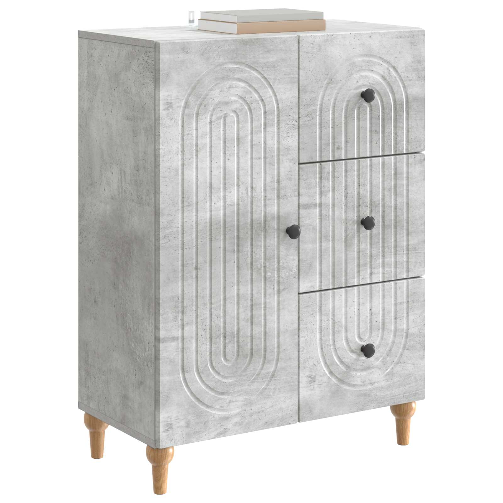 Kreveta Betonska siva 66 x 34,5 x 90 cm Konstruirano drvo