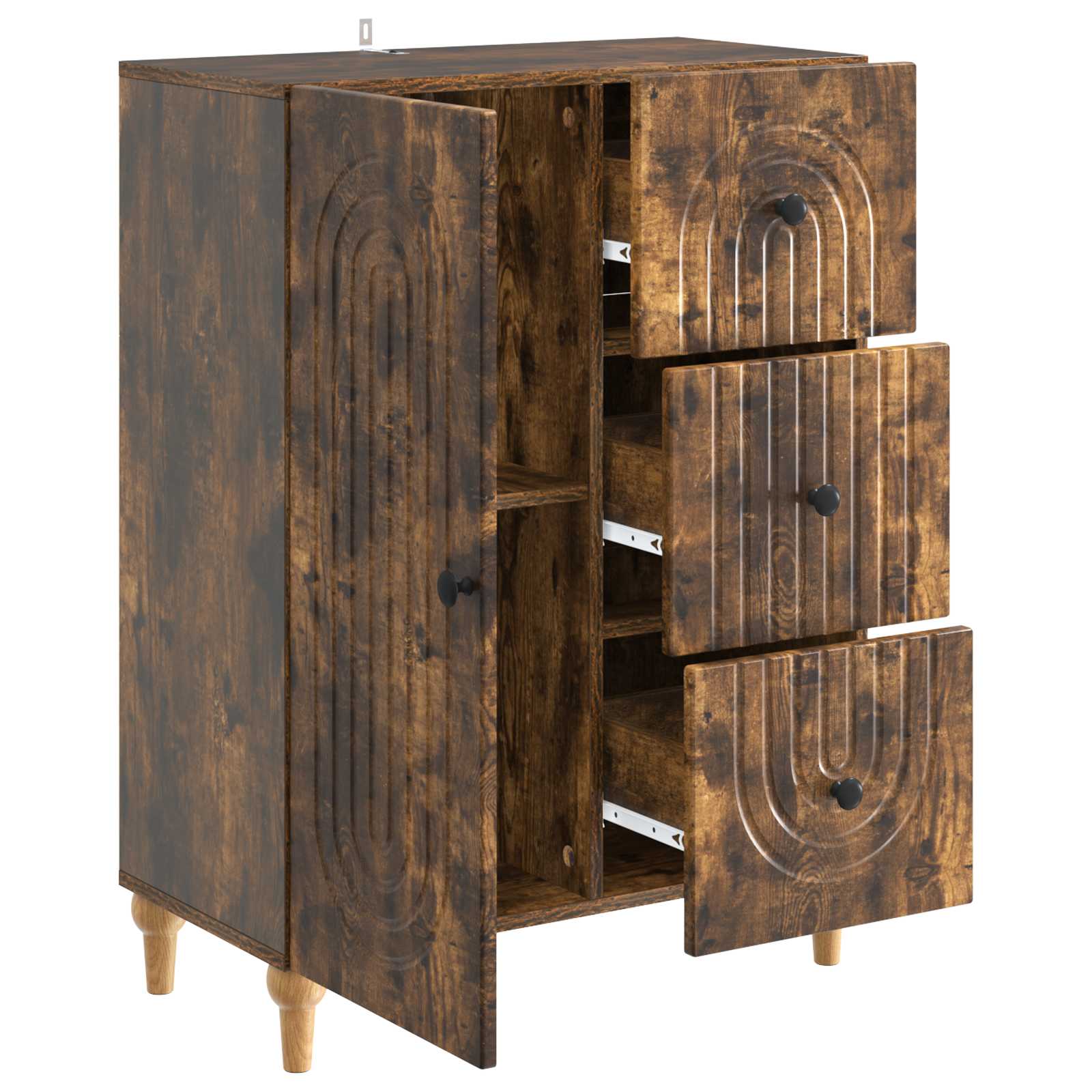 Kreveta Dimljeni hrast 66 x 34,5 x 90 cm Konstruirano drvo