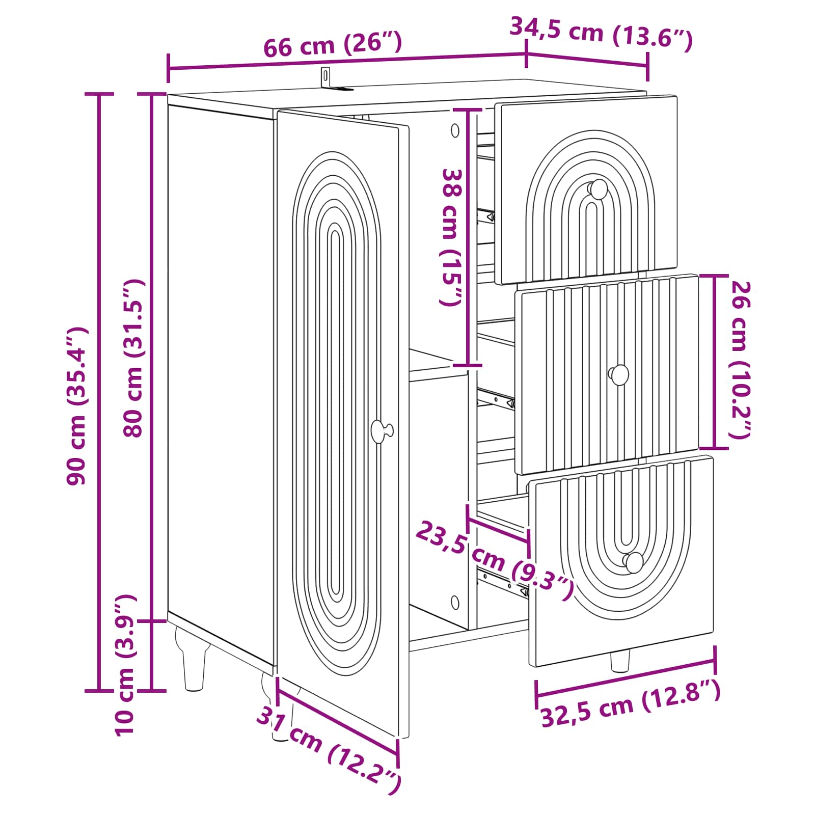 Kreveta Staro drvo 66 x 34,5 x 90 cm Konstruirano drvo