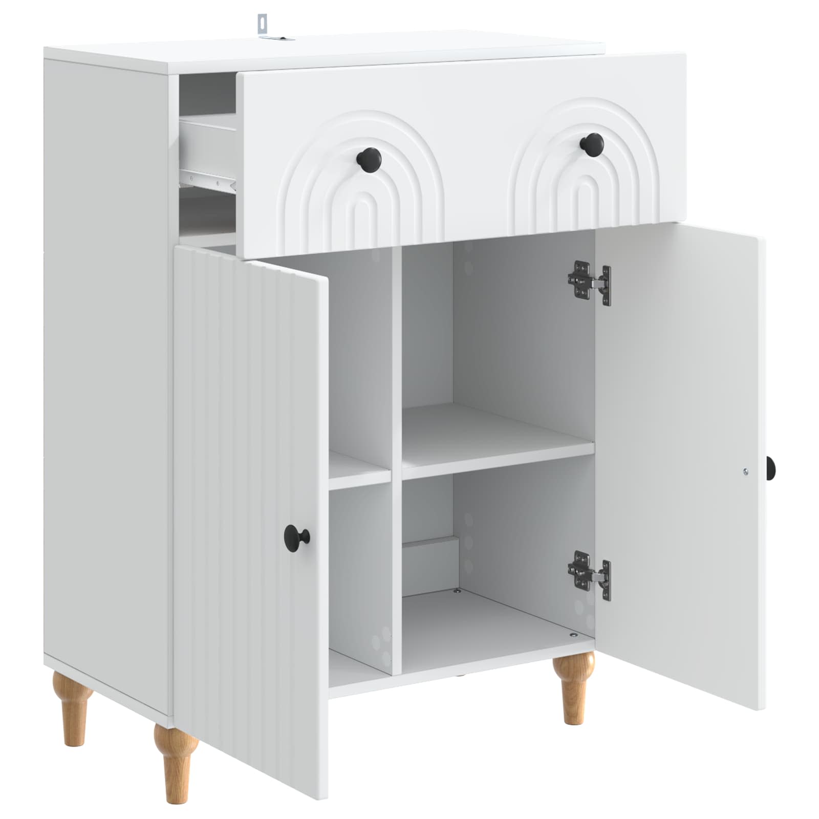 Kreveta s ladicama Bijela 66 x 34,5 x 90 cm Konstruirano drvo