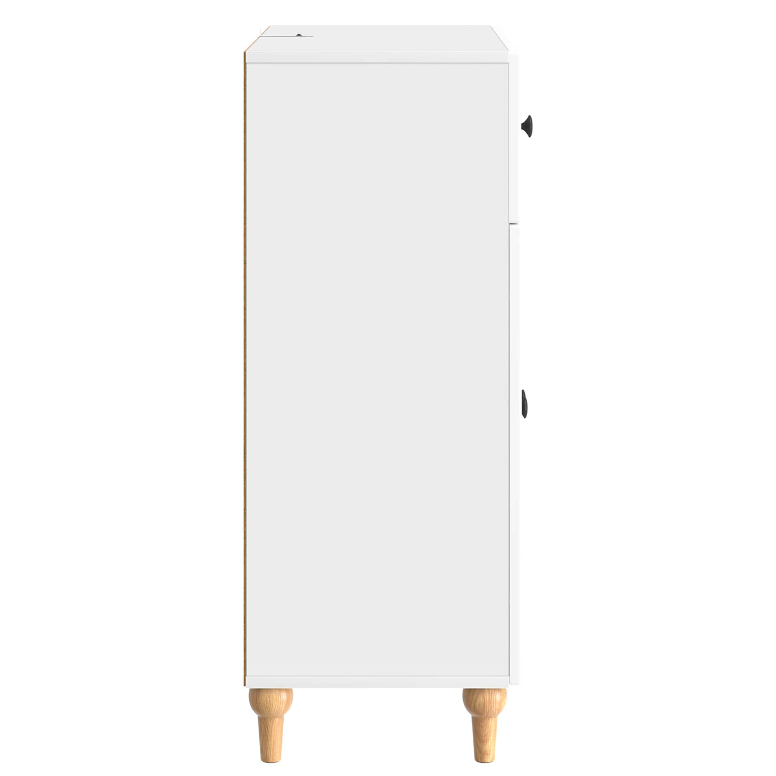 Kreveta s ladicama Bijela visokog sjaja 66 x 34,5 x 90 cm