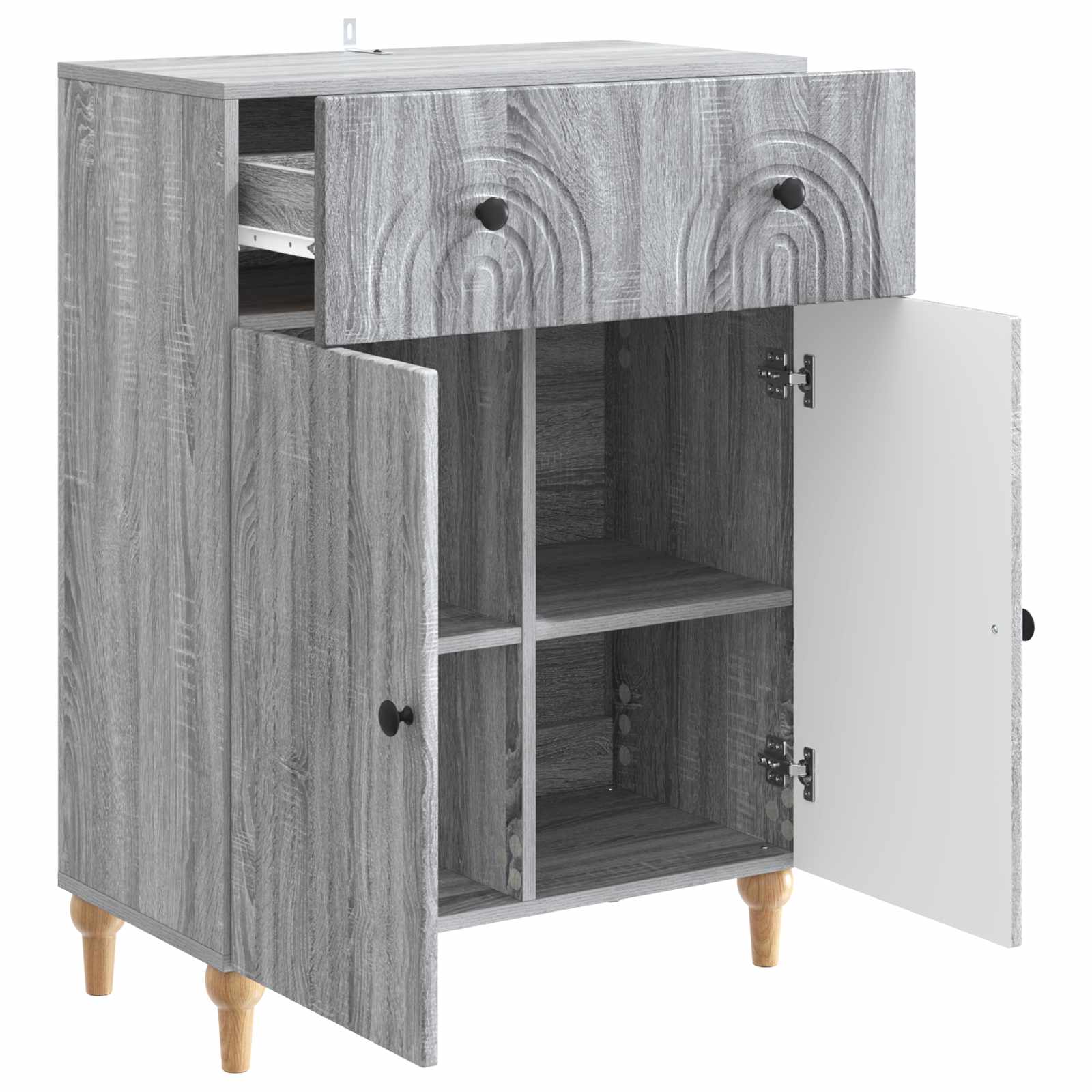 Kreveta Siva sonoma 66 x 34,5 x 90 cm Konstruirano drvo