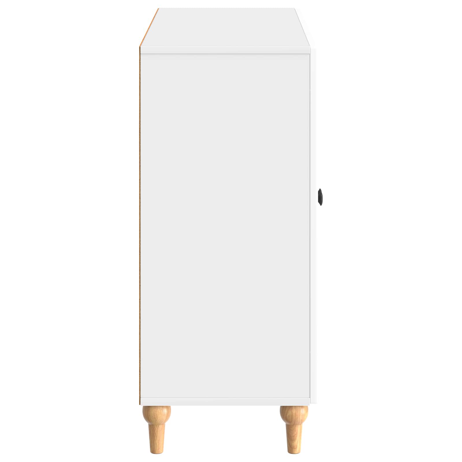 Kreveta Bijela visokog sjaja 89 x 34,5 x 80 cm