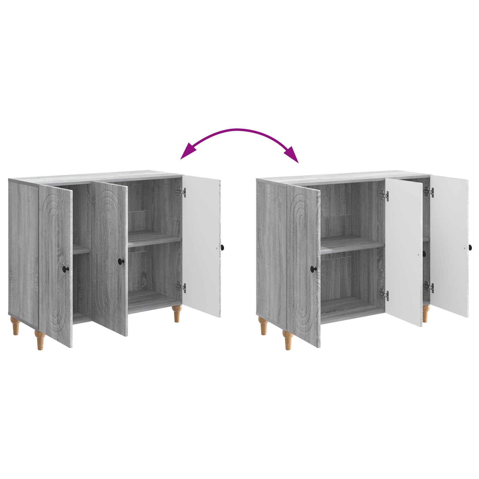 Kreveta Siva sonoma 89 x 34,5 x 80 cm Konstruirano drvo