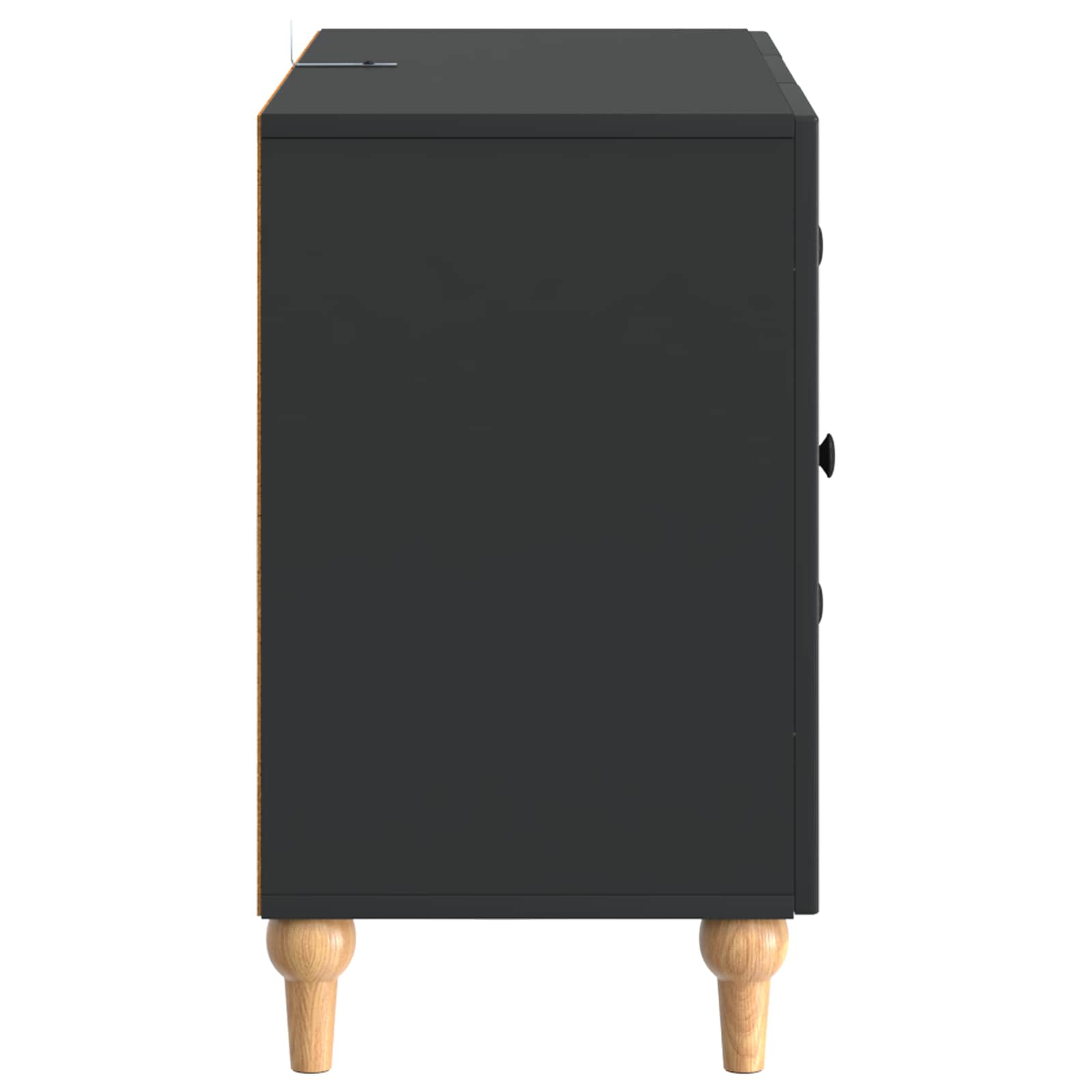TV ormar s ladicama Crna 89 x 34,5 x 60 cm Konstruirano drvo