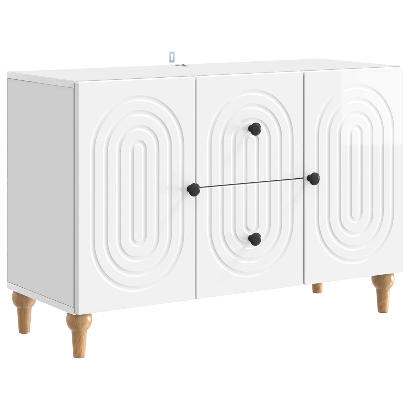 TV ormar s ladicama Bijela visokog sjaja 89 x 34,5 x 60 cm
