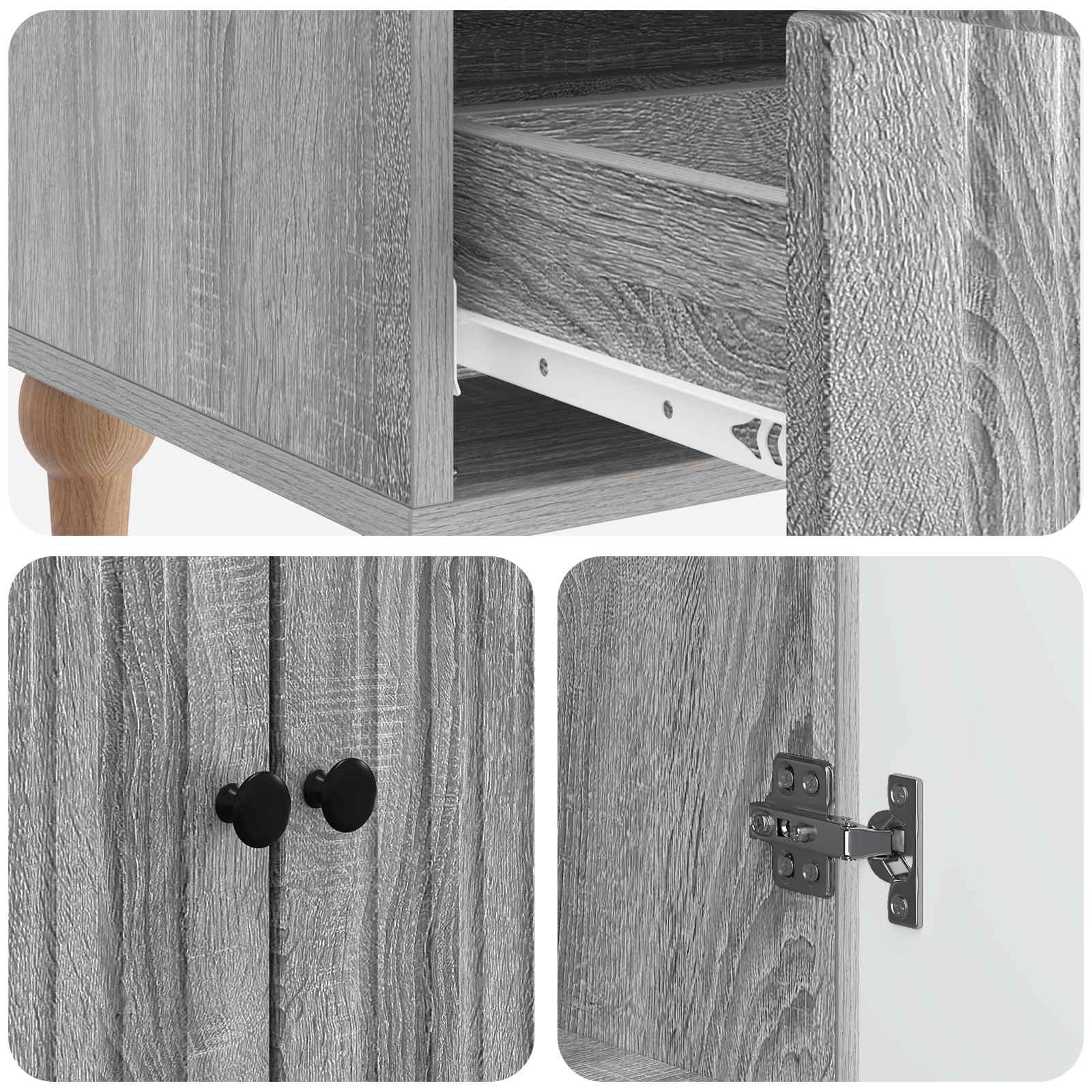 Kreveta Siva sonoma 66 x 34,5 x 95 cm Konstruirano drvo