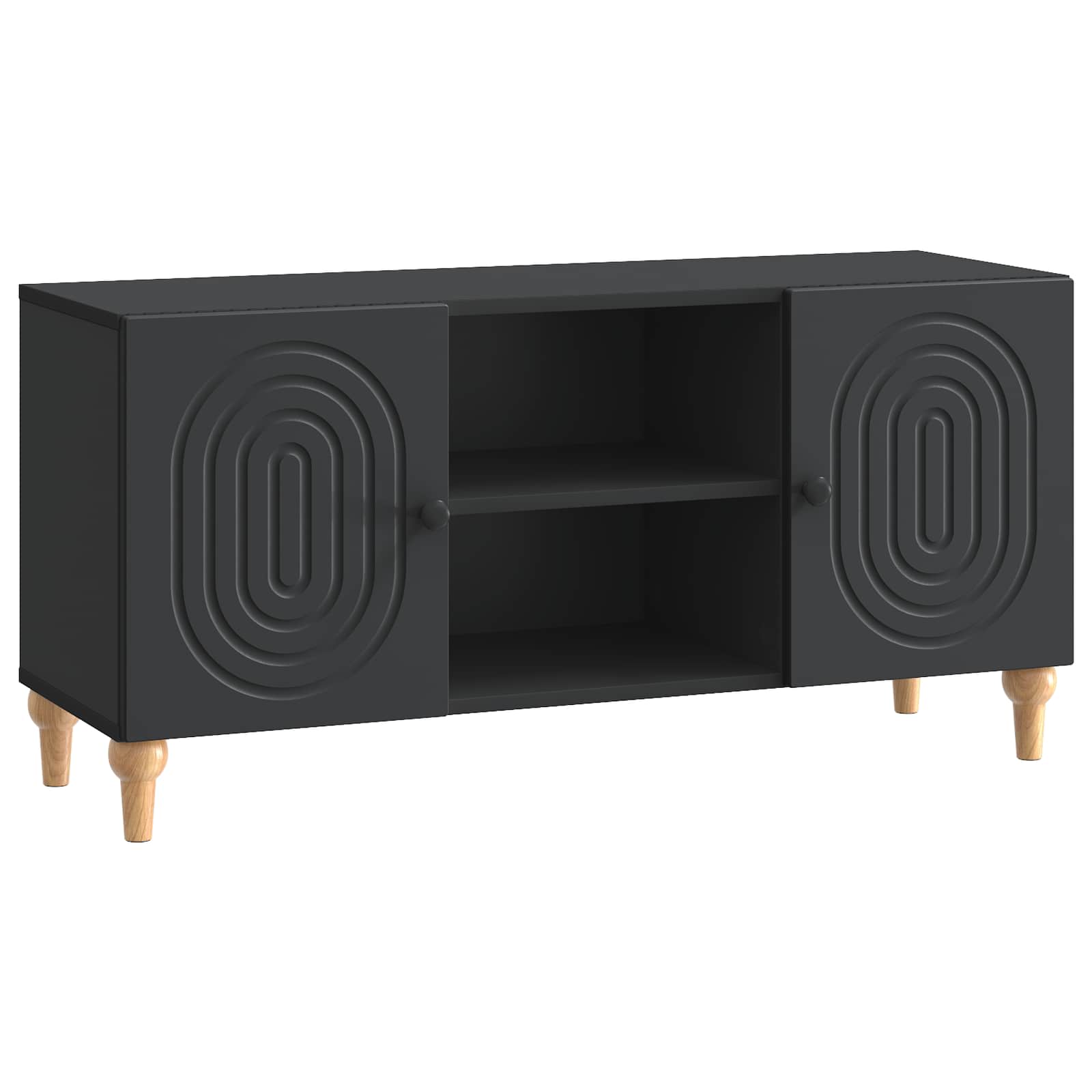 TV ormar Crna 102 x 34,5 x 50 cm Konstruirano drvo