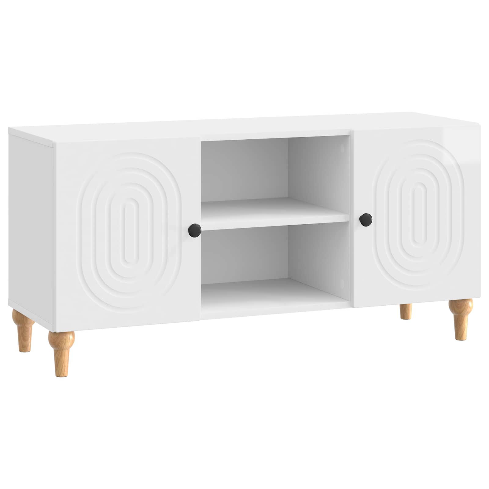 TV ormar Bijela visokog sjaja 102 x 34,5 x 50 cm