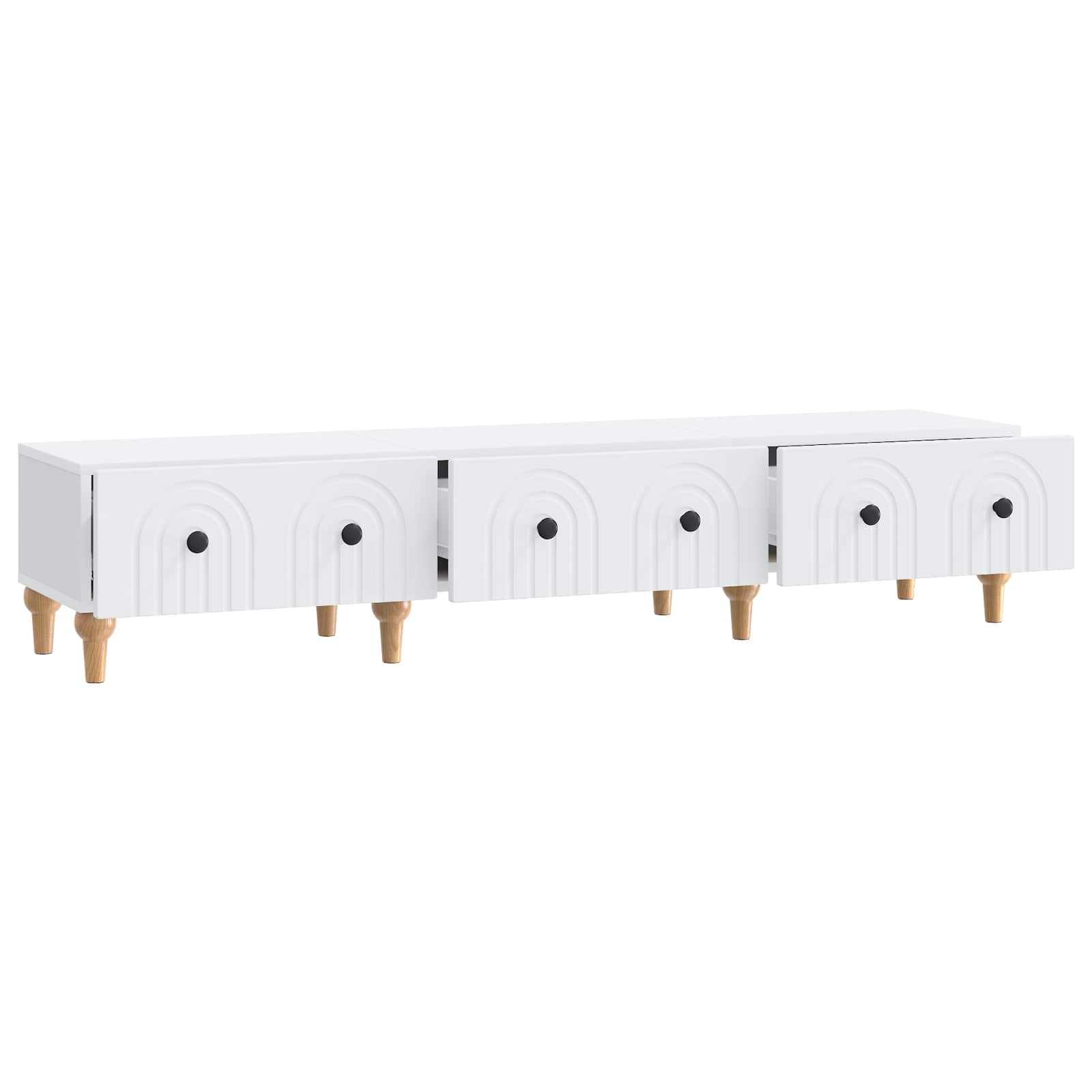 TV ormar s ladicama Bijela 147 x 34,5 x 30 cm Konstruirano drvo