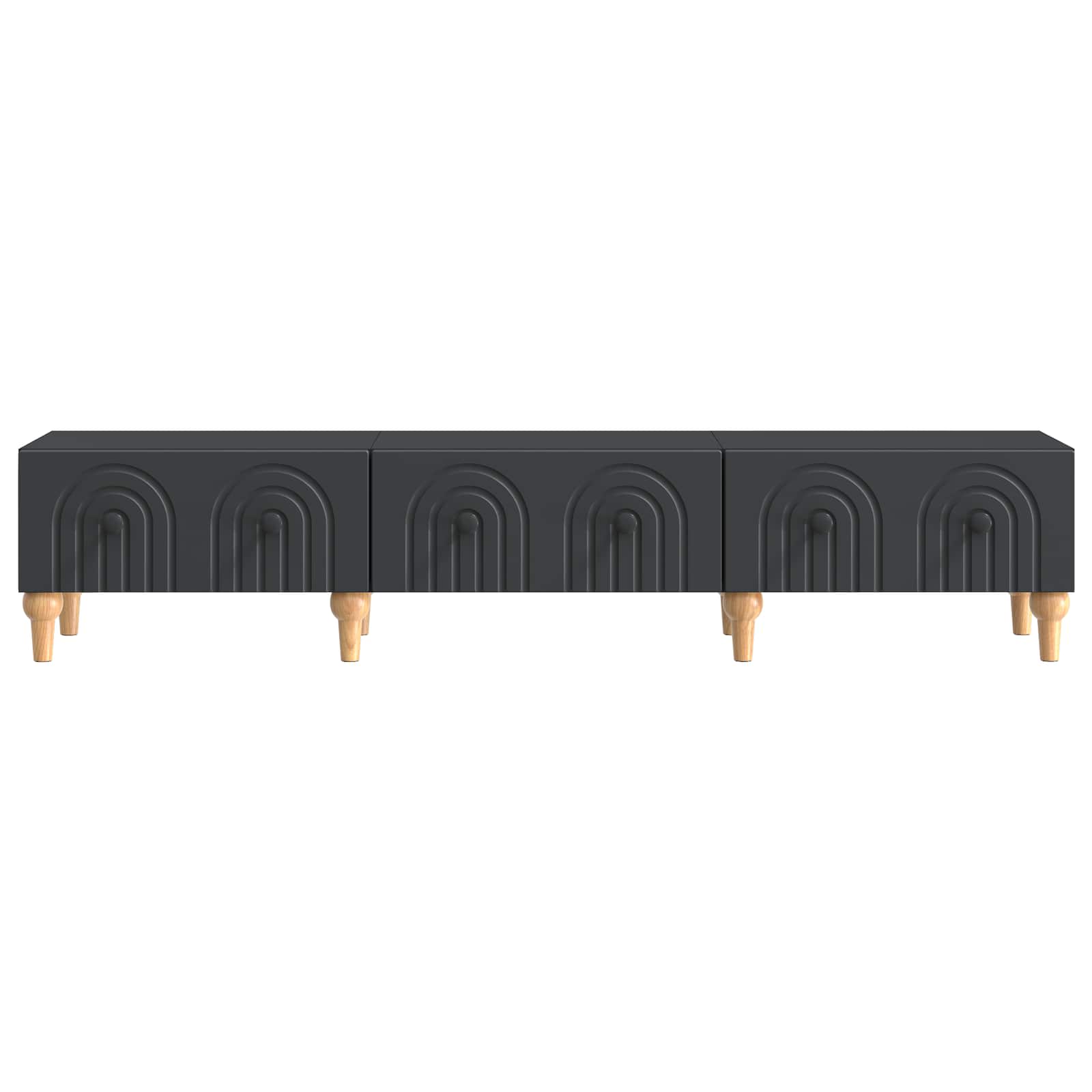 TV ormar s ladicama Crna 147 x 34,5 x 30 cm Konstruirano drvo