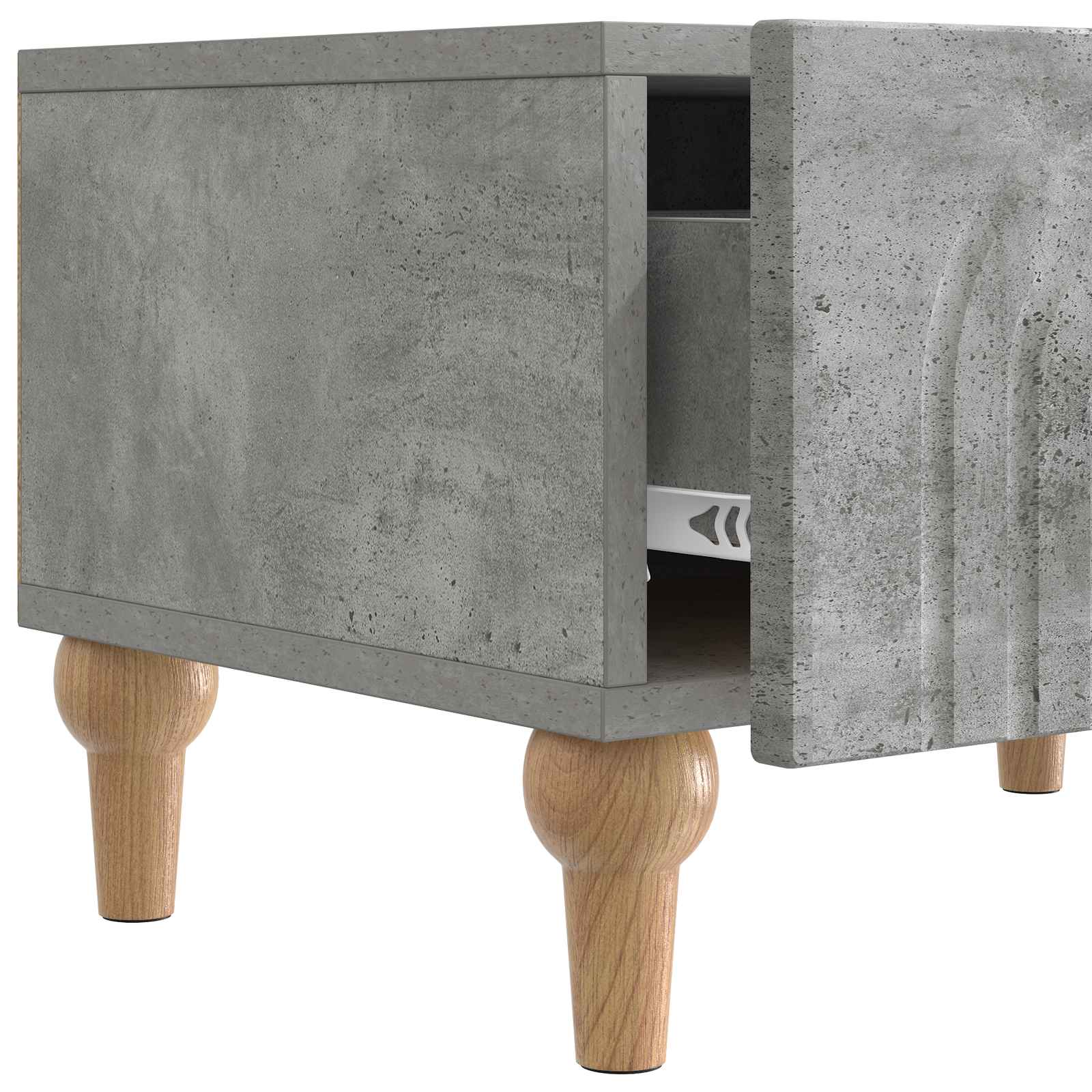 TV ormar Betonska siva 147 x 34,5 x 30 cm Konstruirano drvo