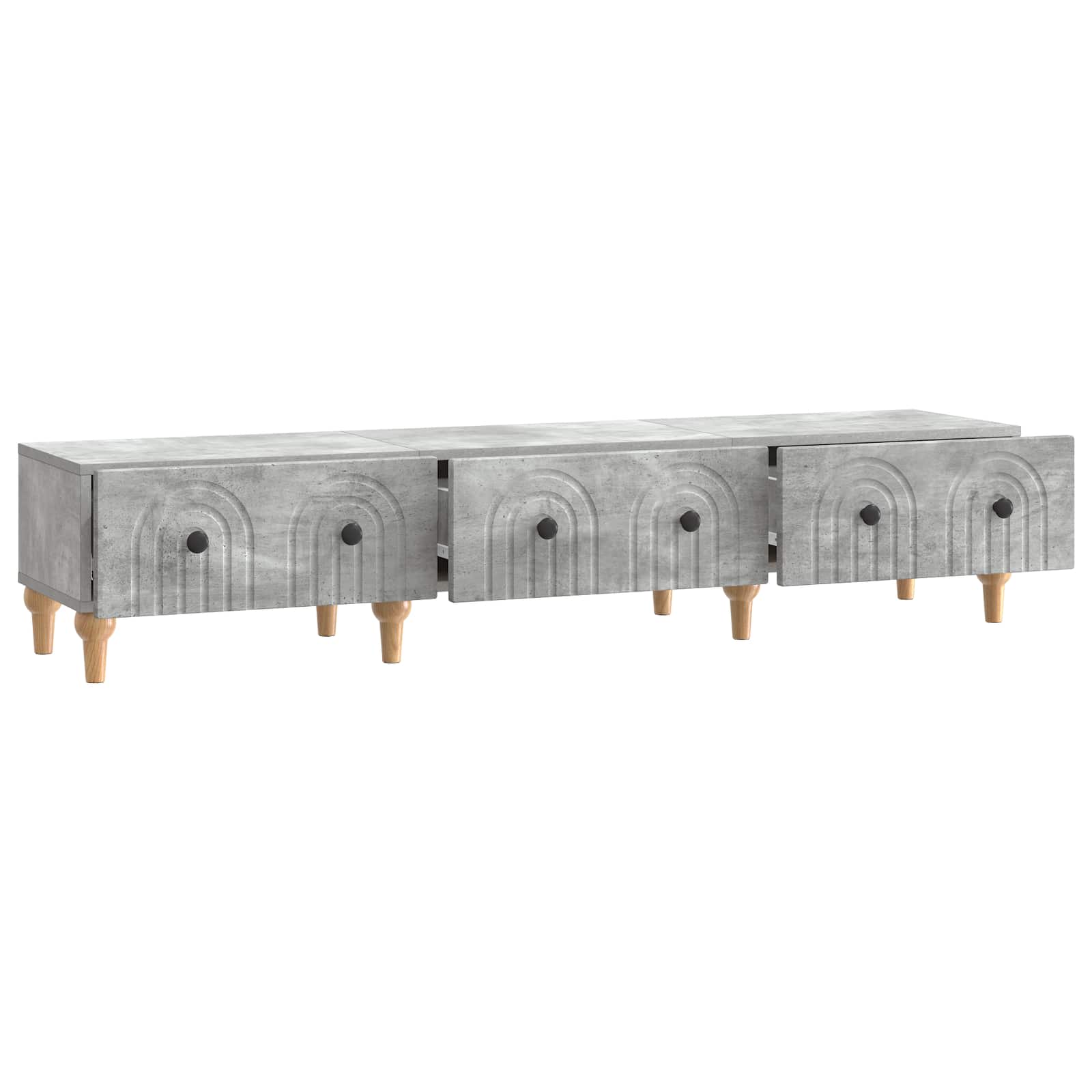 TV ormar Betonska siva 147 x 34,5 x 30 cm Konstruirano drvo