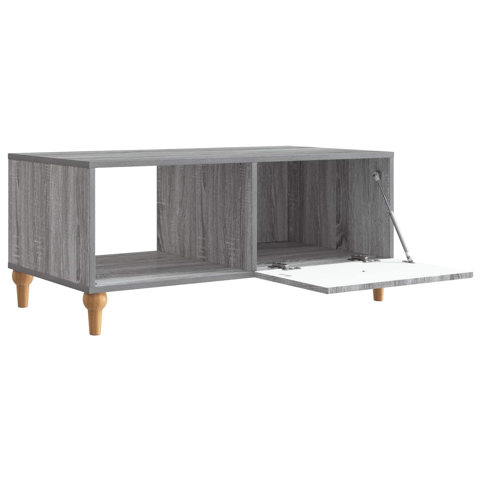 Kava Stol Siva sonoma 90 x 50 x 40 cm Konstruirano drvo
