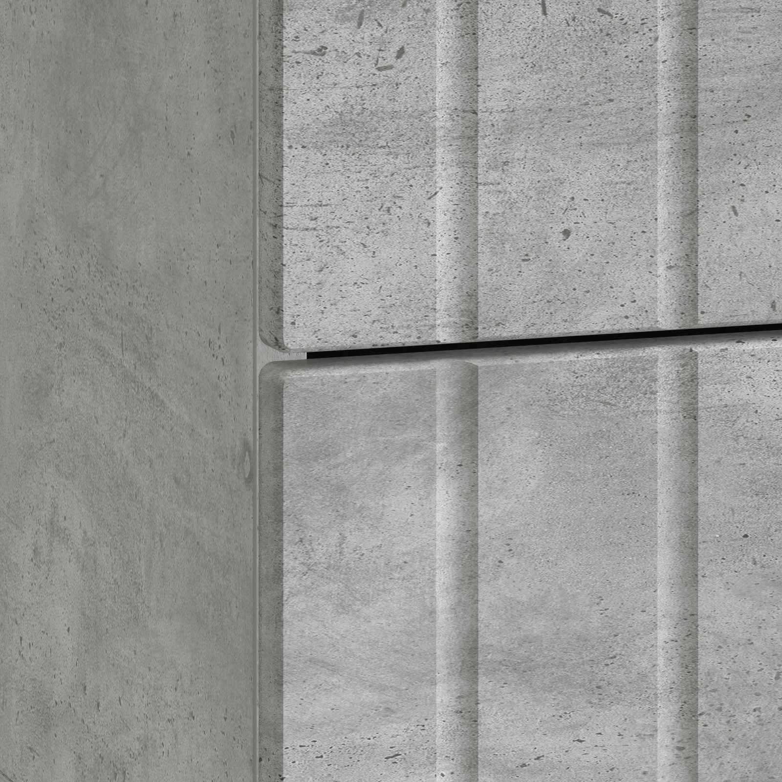 Noćni ormar Betonska siva 43 x 34,5 x 49,5 cm Konstruirano drvo