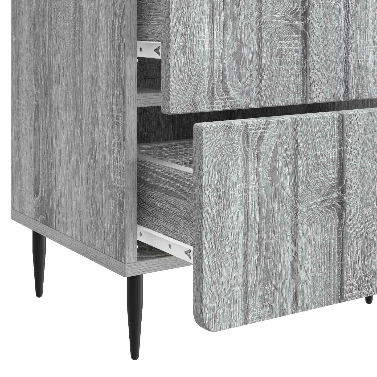 Noćni ormar Siva sonoma 43 x 34,5 x 49,5 cm Konstruirano drvo