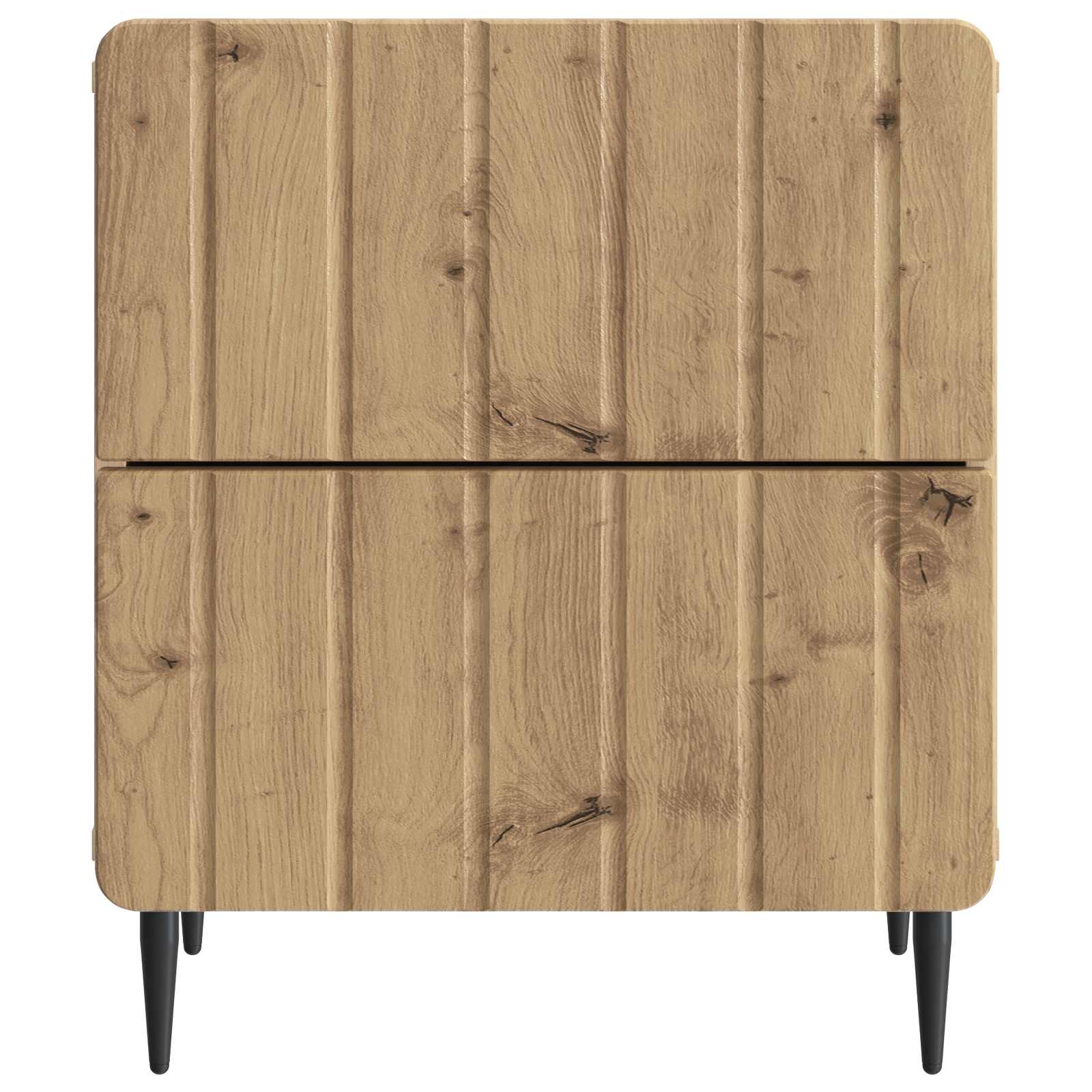 Noćni ormar s ladicama 2 pcs Hrast artisan 43 x 34,5 x 49,5 cm