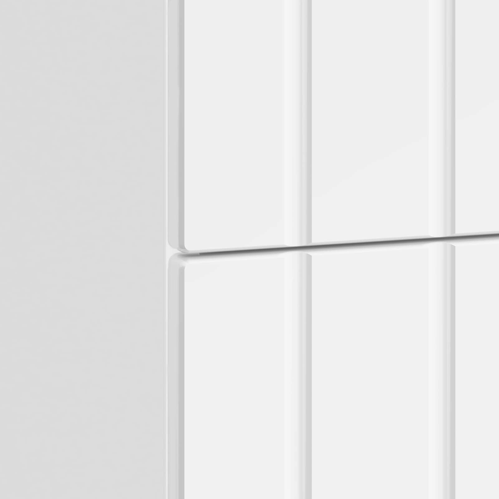 Noćni ormar s ladicama Bijela visokog sjaja 62 x 34,5 x 49,5 cm