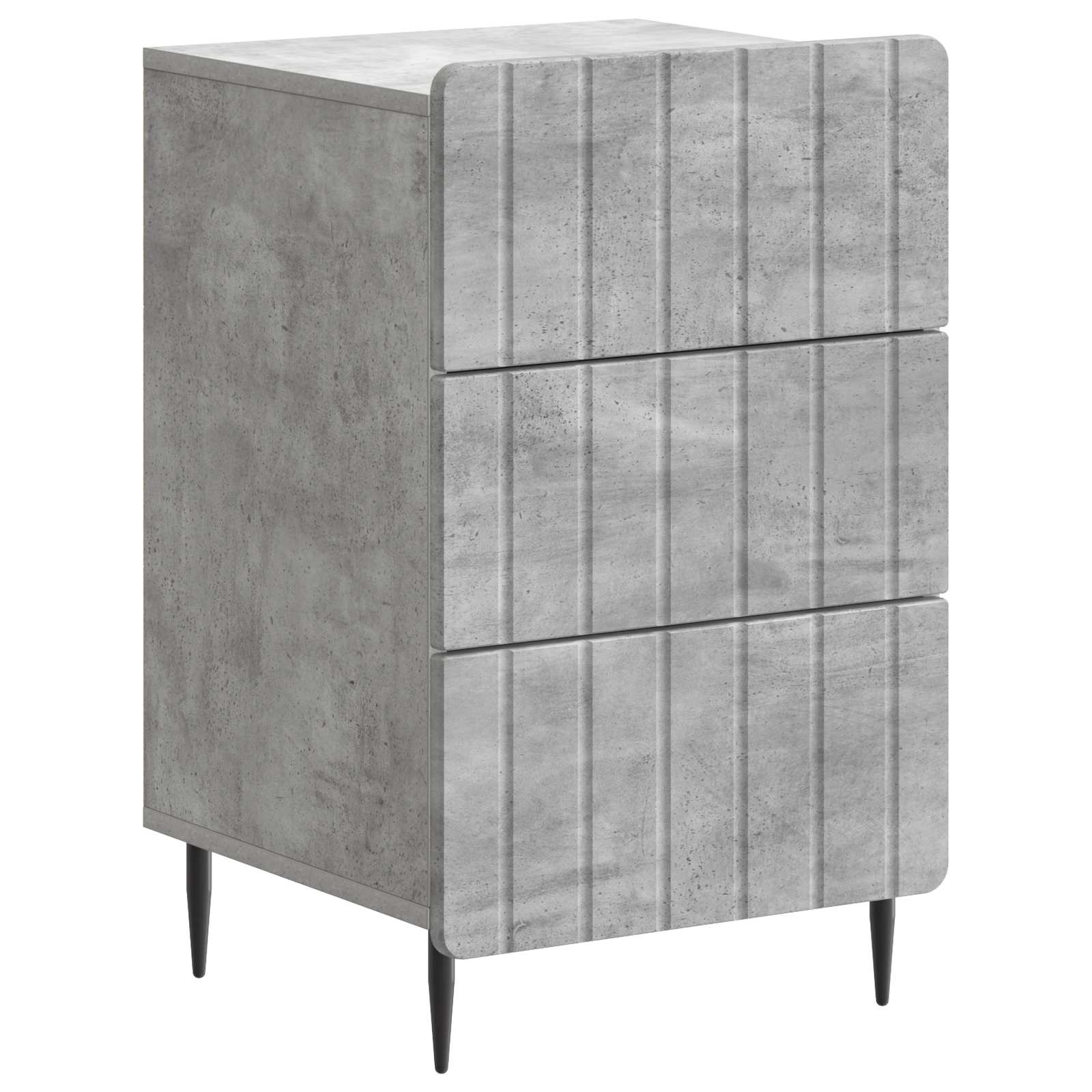 Noćni ormar Betonska siva 43x 41 x 68 cm Konstruirano drvo