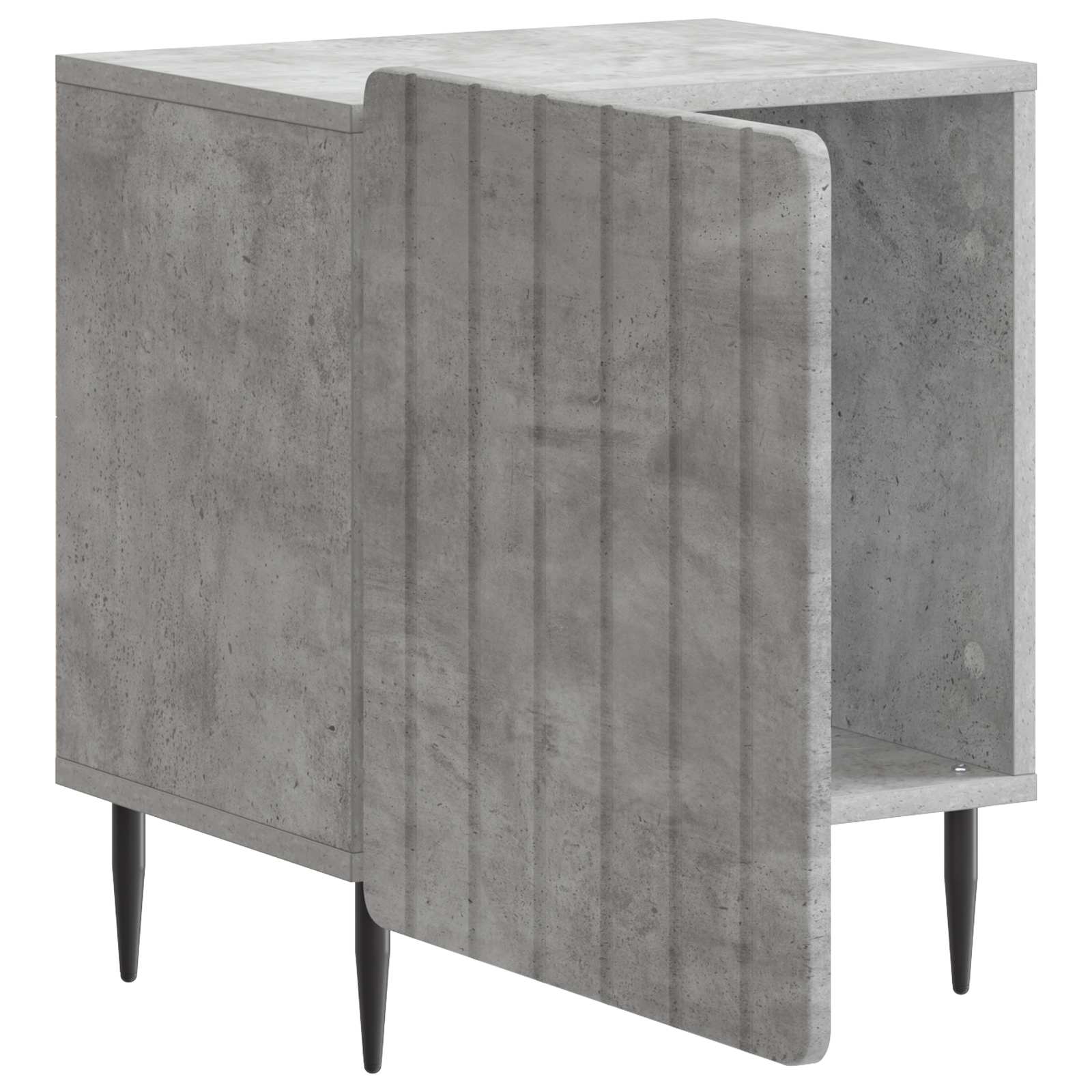 Noćni ormar Betonska siva 43 x 34,5 x 52 cm Konstruirano drvo
